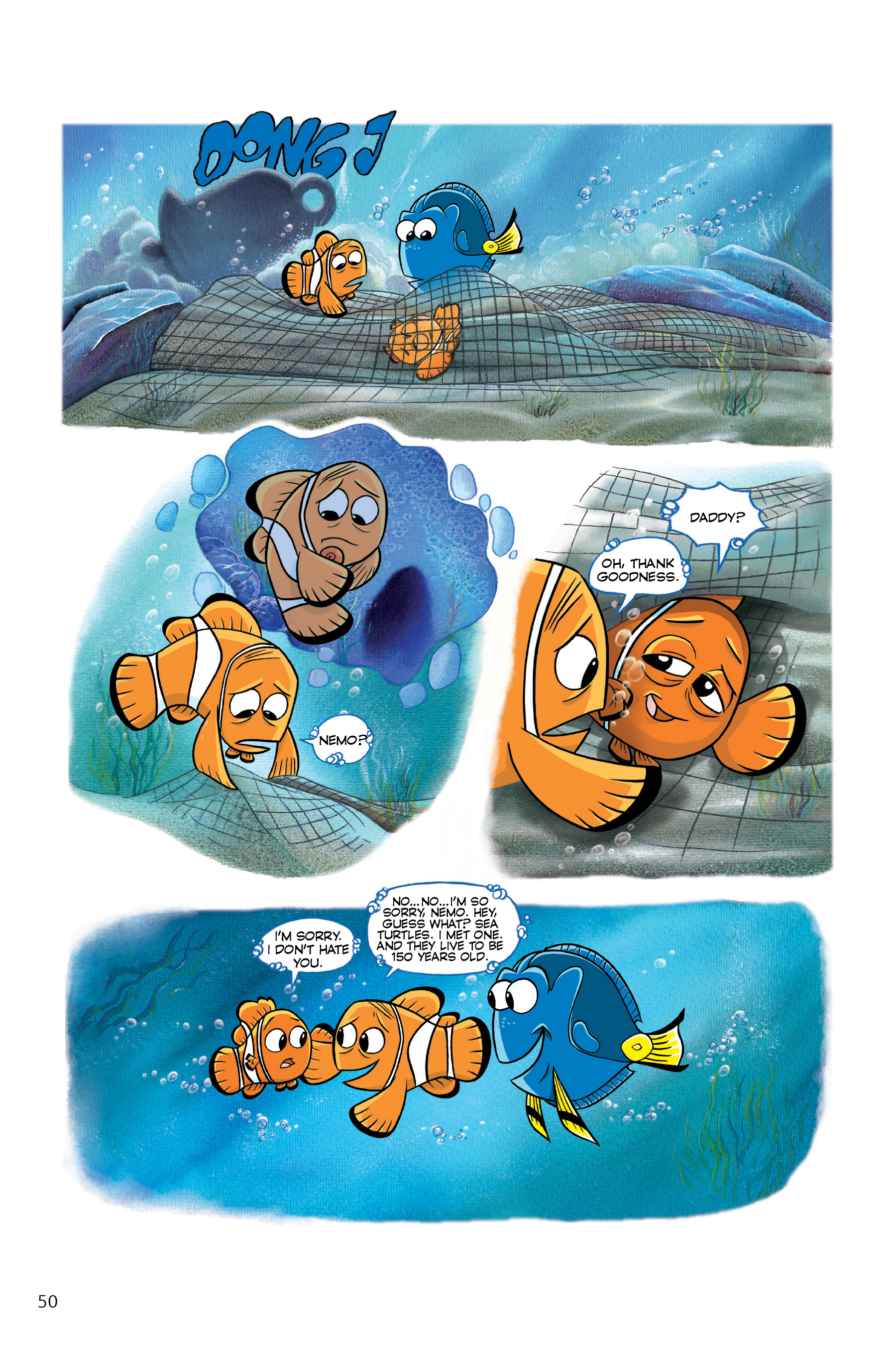 Read online Disney/PIXAR Finding Nemo and Finding Dory: The Story of the Movies in Comics comic -  Issue # TPB - 50