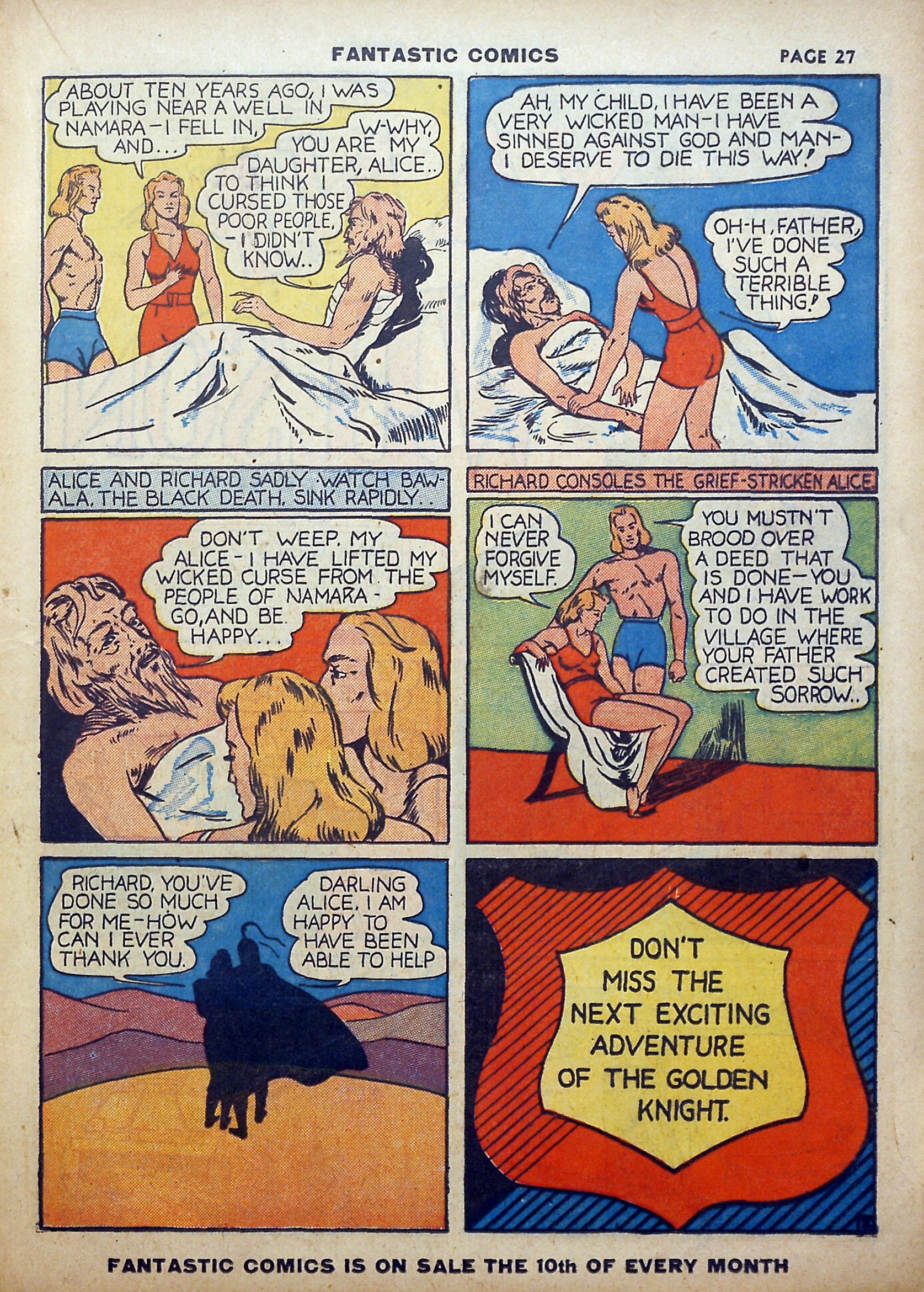 Read online Fantastic Comics comic -  Issue #5 - 28