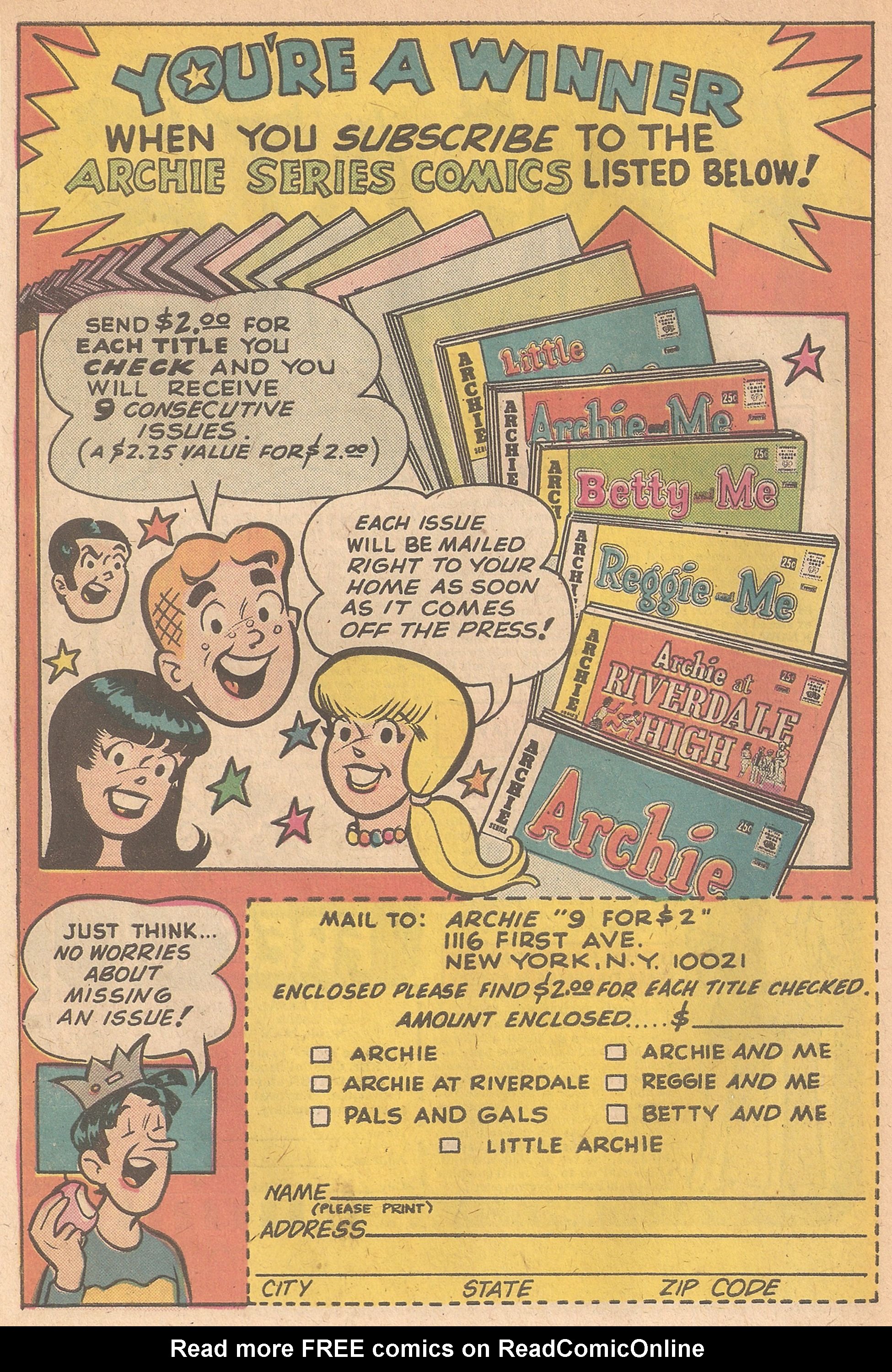 Read online Archie Giant Series Magazine comic -  Issue #226 - 34