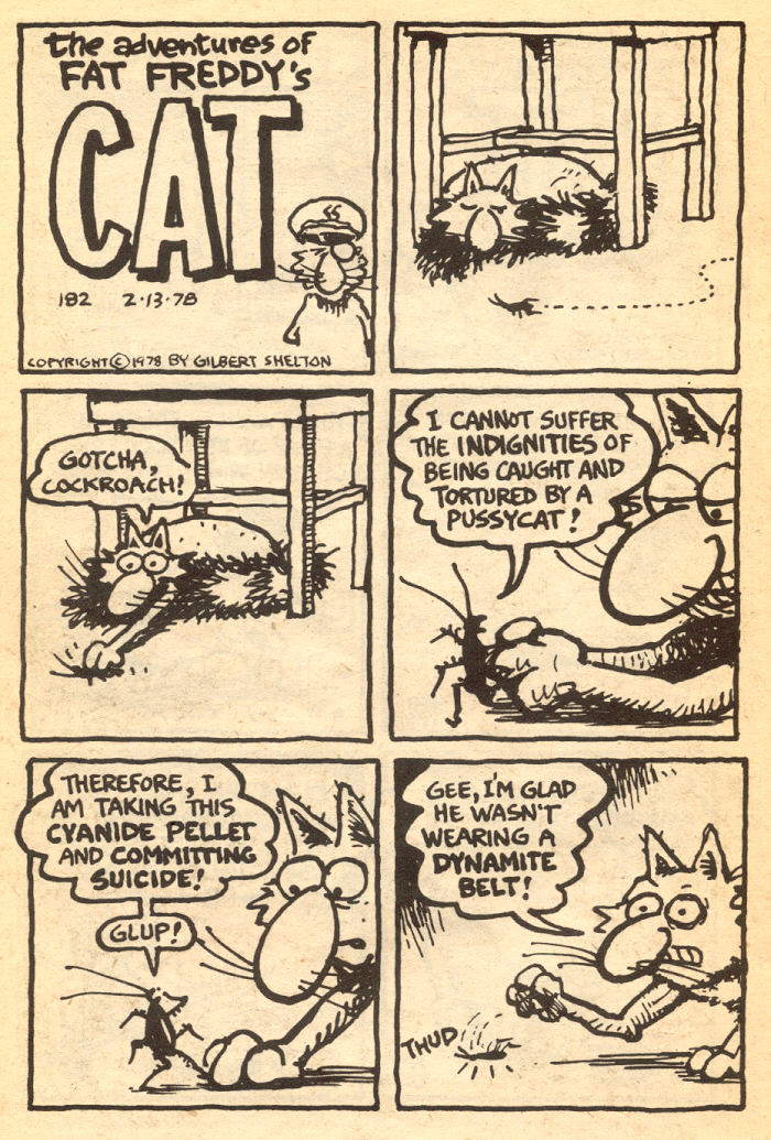 Read online Adventures of Fat Freddy's Cat comic -  Issue #4 - 34