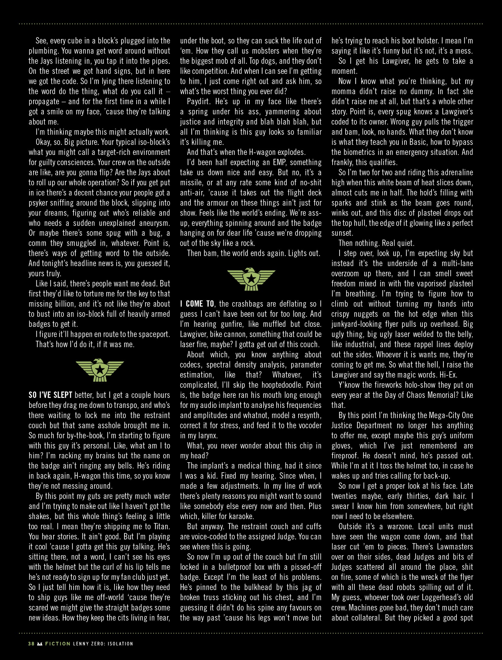 Read online Judge Dredd Megazine (Vol. 5) comic -  Issue #439 - 38