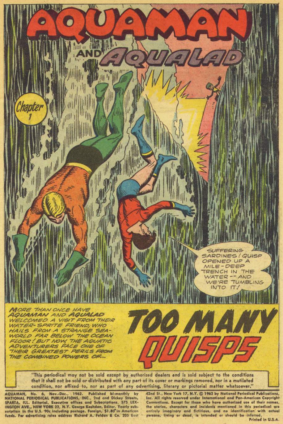 Read online Aquaman (1962) comic -  Issue #6 - 3