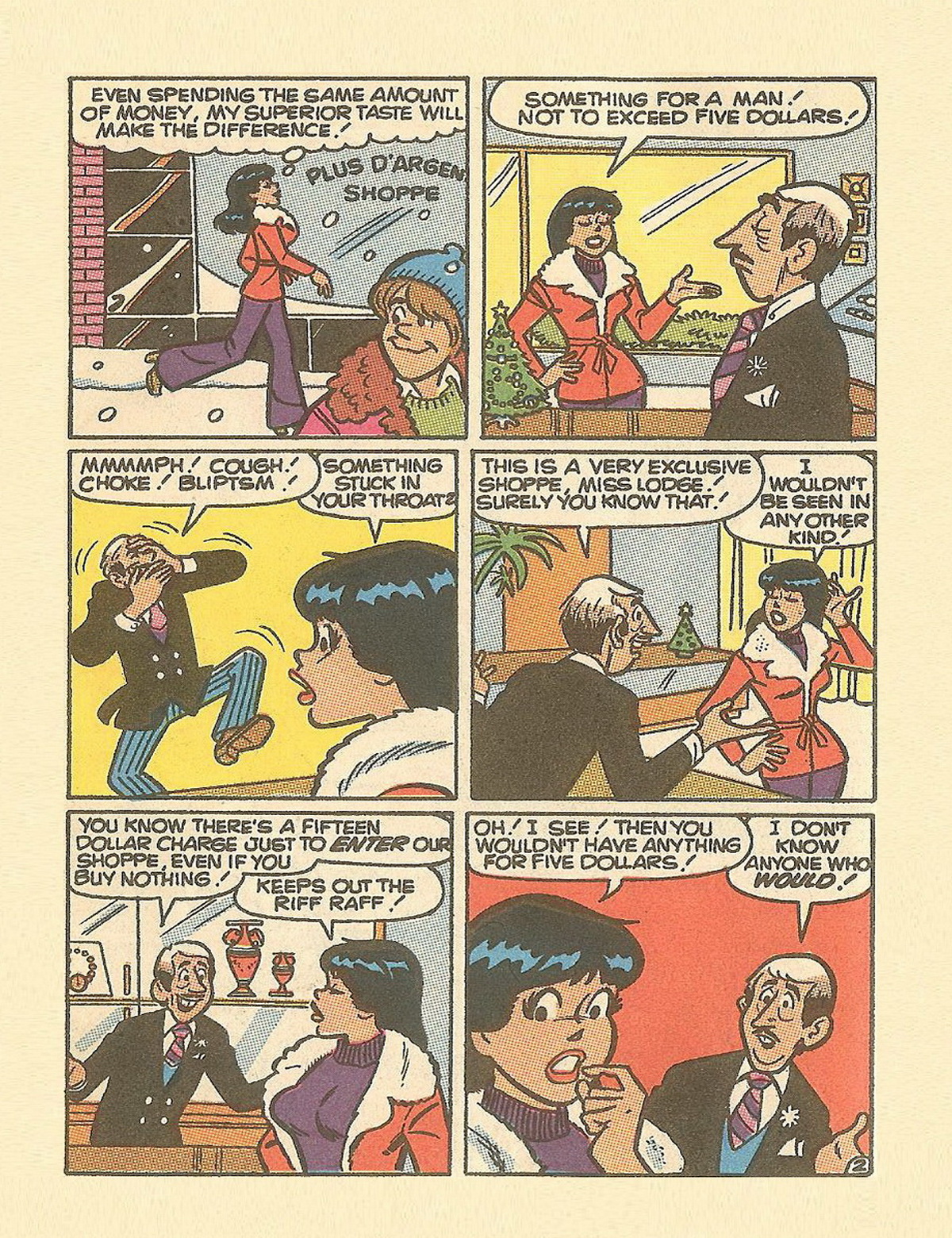 Read online Betty and Veronica Digest Magazine comic -  Issue #23 - 252