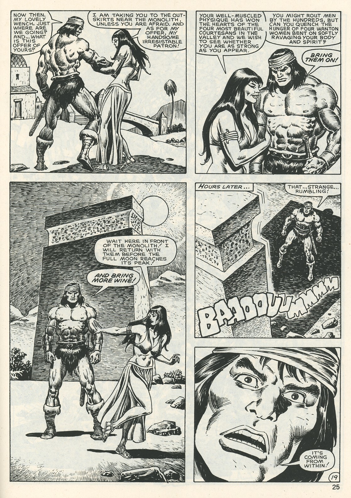 Read online The Savage Sword Of Conan comic -  Issue #123 - 25
