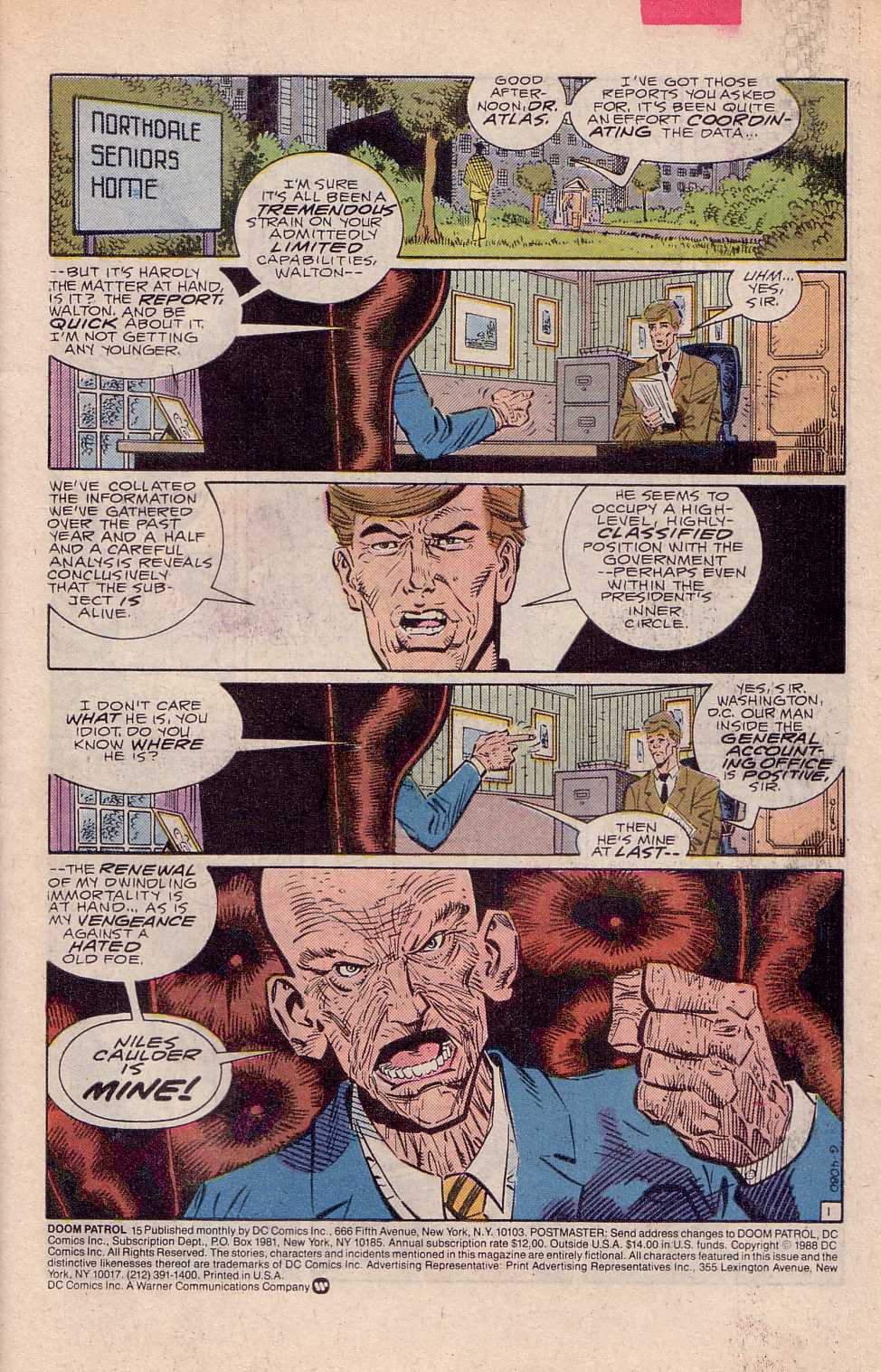 Read online Doom Patrol (1987) comic -  Issue #15 - 2
