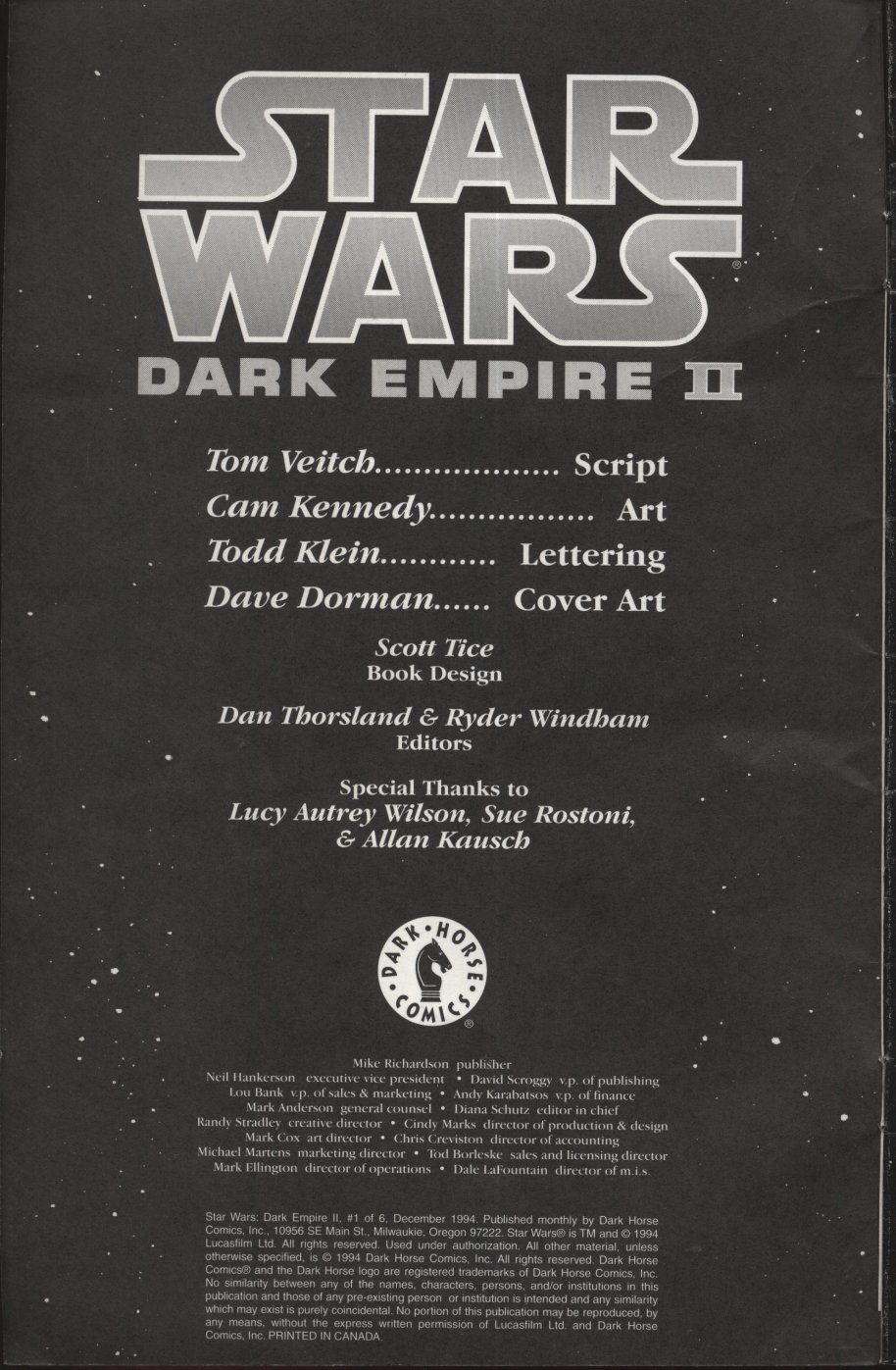 Read online Star Wars: Dark Empire II comic -  Issue #1 - 2