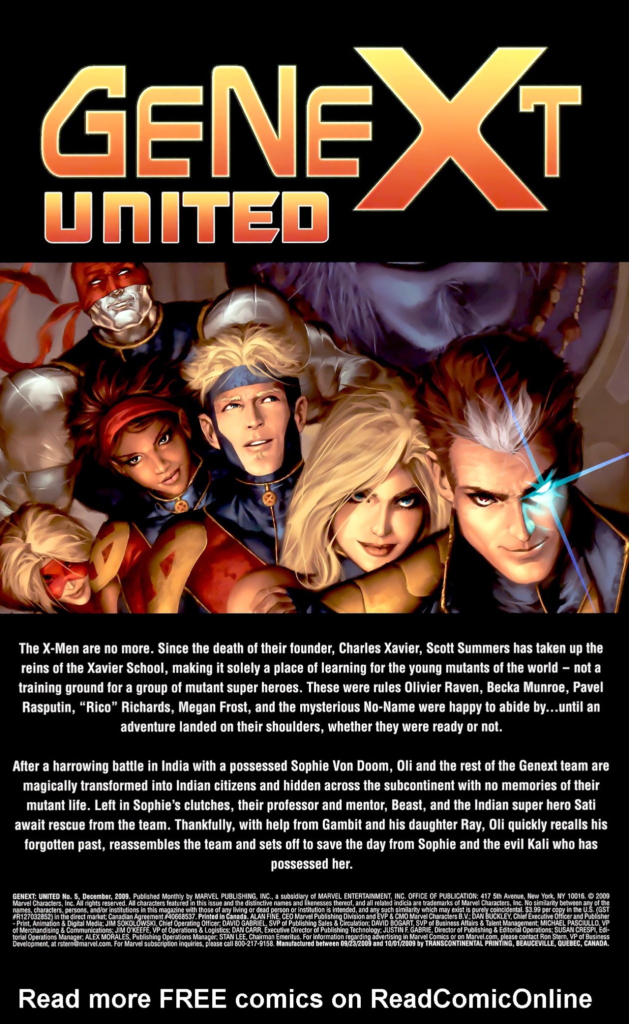 Read online GeNext: United comic -  Issue #5 - 2
