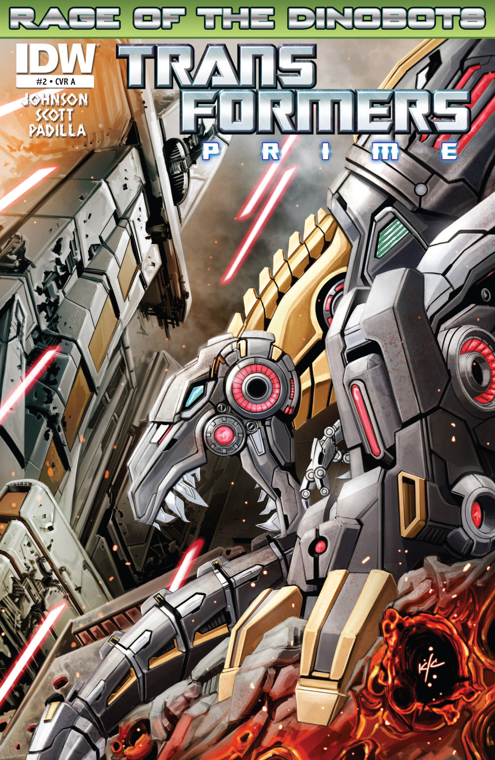The Transformers Prime: Rage of the Dinobots Issue #2 Page 1