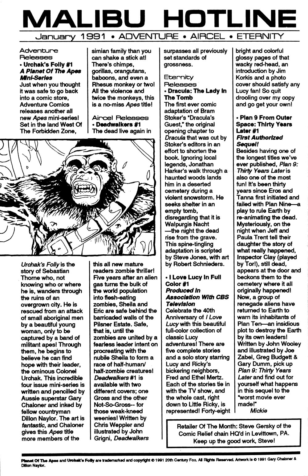Read online Planet of the Apes (1990) comic -  Issue #9 - 34