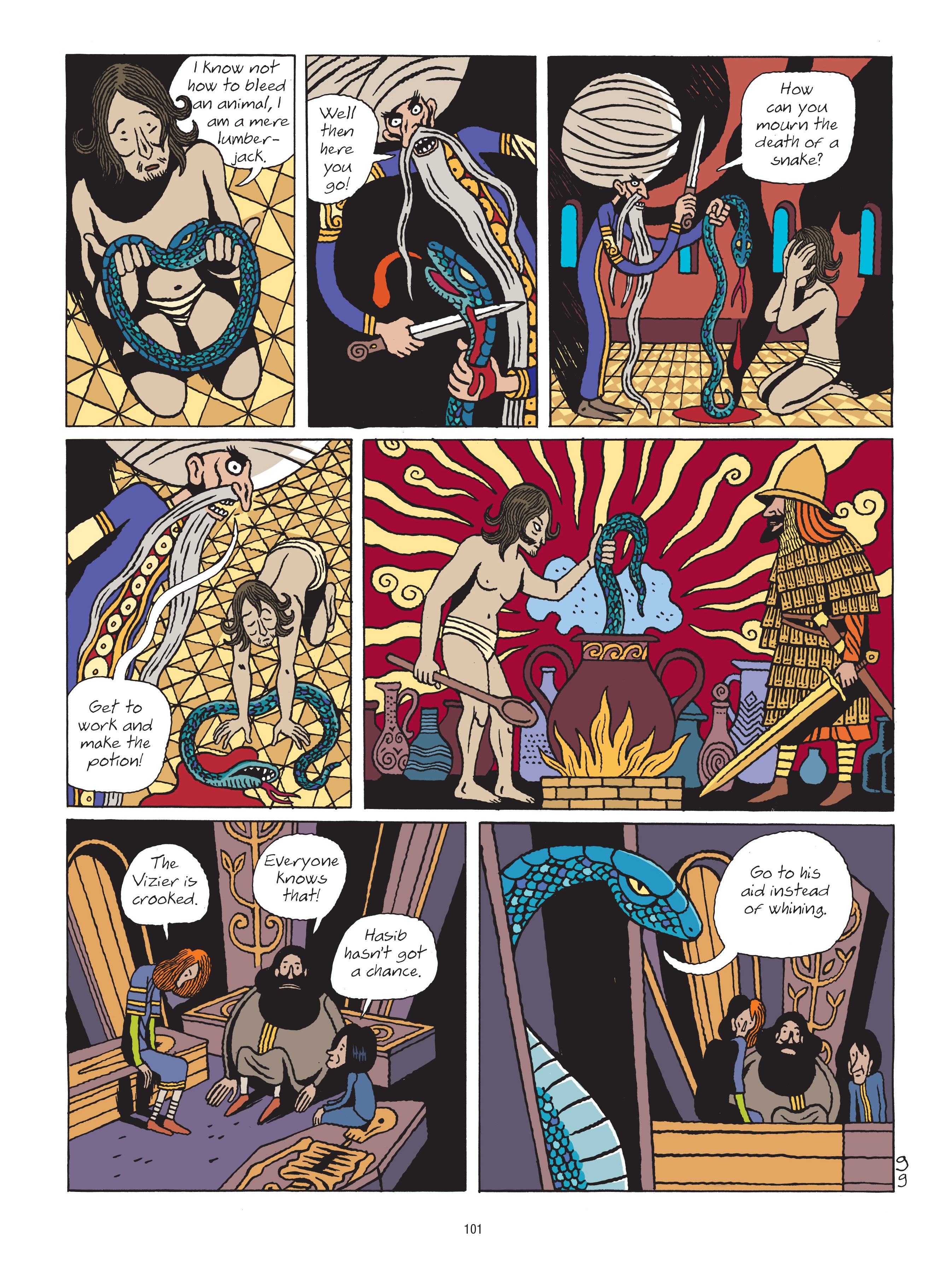 Read online A Tale of a Thousand and One Nights: HASIB & the Queen of Serpents comic -  Issue # TPB - 101