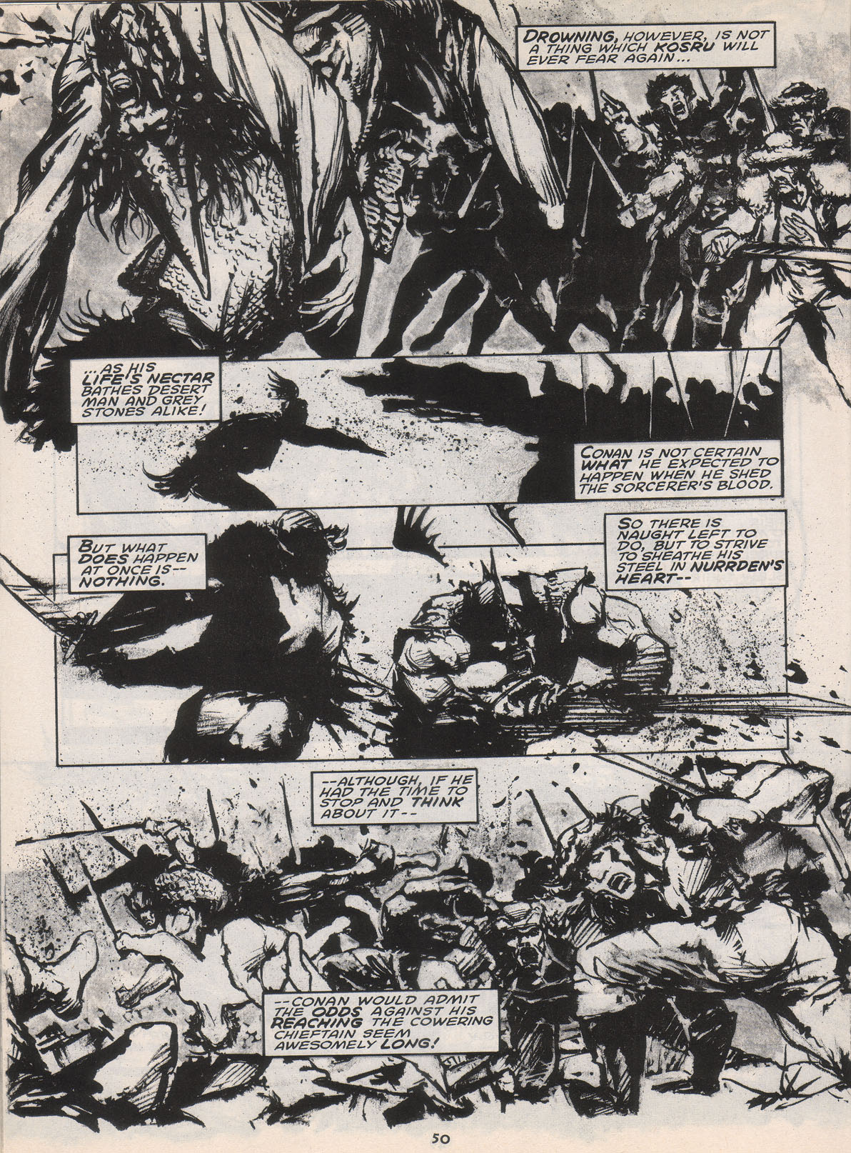 Read online The Savage Sword Of Conan comic -  Issue #222 - 51