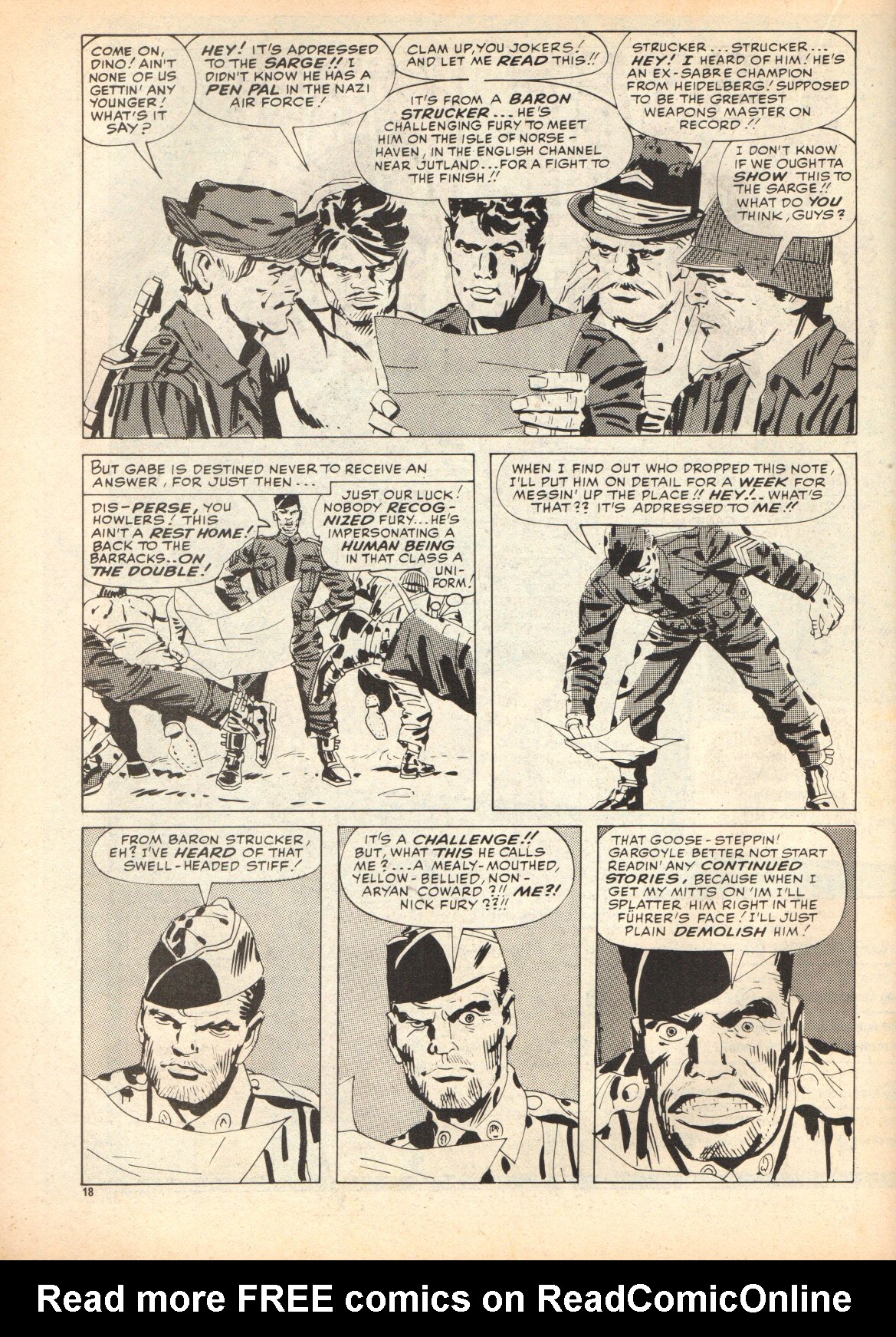 Read online Fury (1977) comic -  Issue #7 - 18