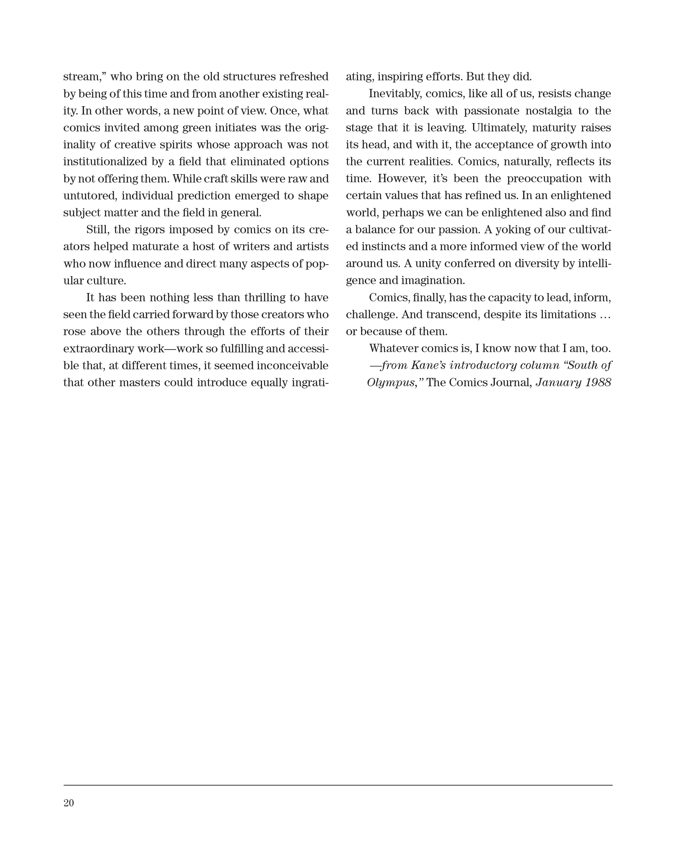 Read online Sparring With Gil Kane: Colloquies On Comic Art and Aesthetics comic -  Issue # TPB (Part 1) - 20