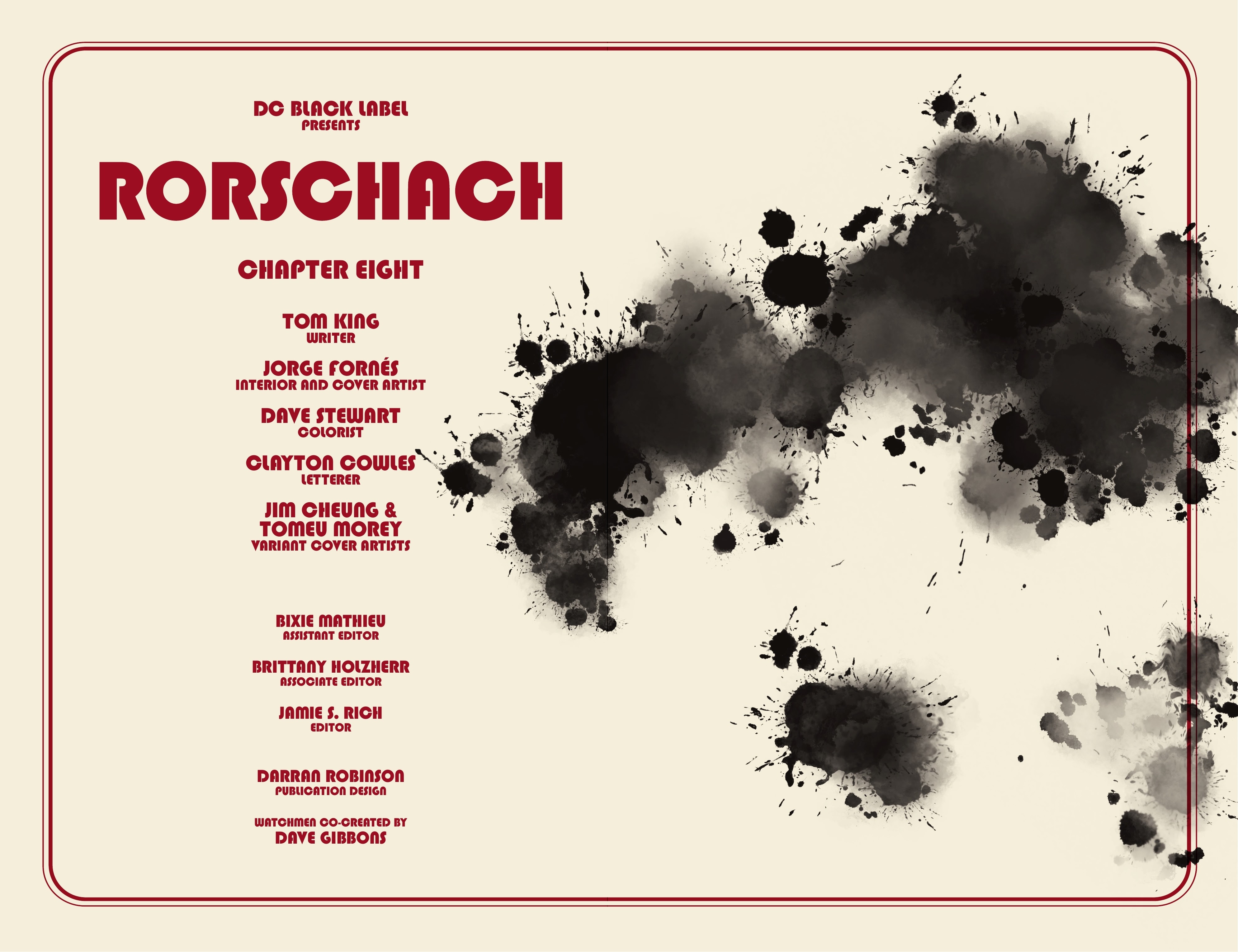 Read online Rorschach comic -  Issue #8 - 2