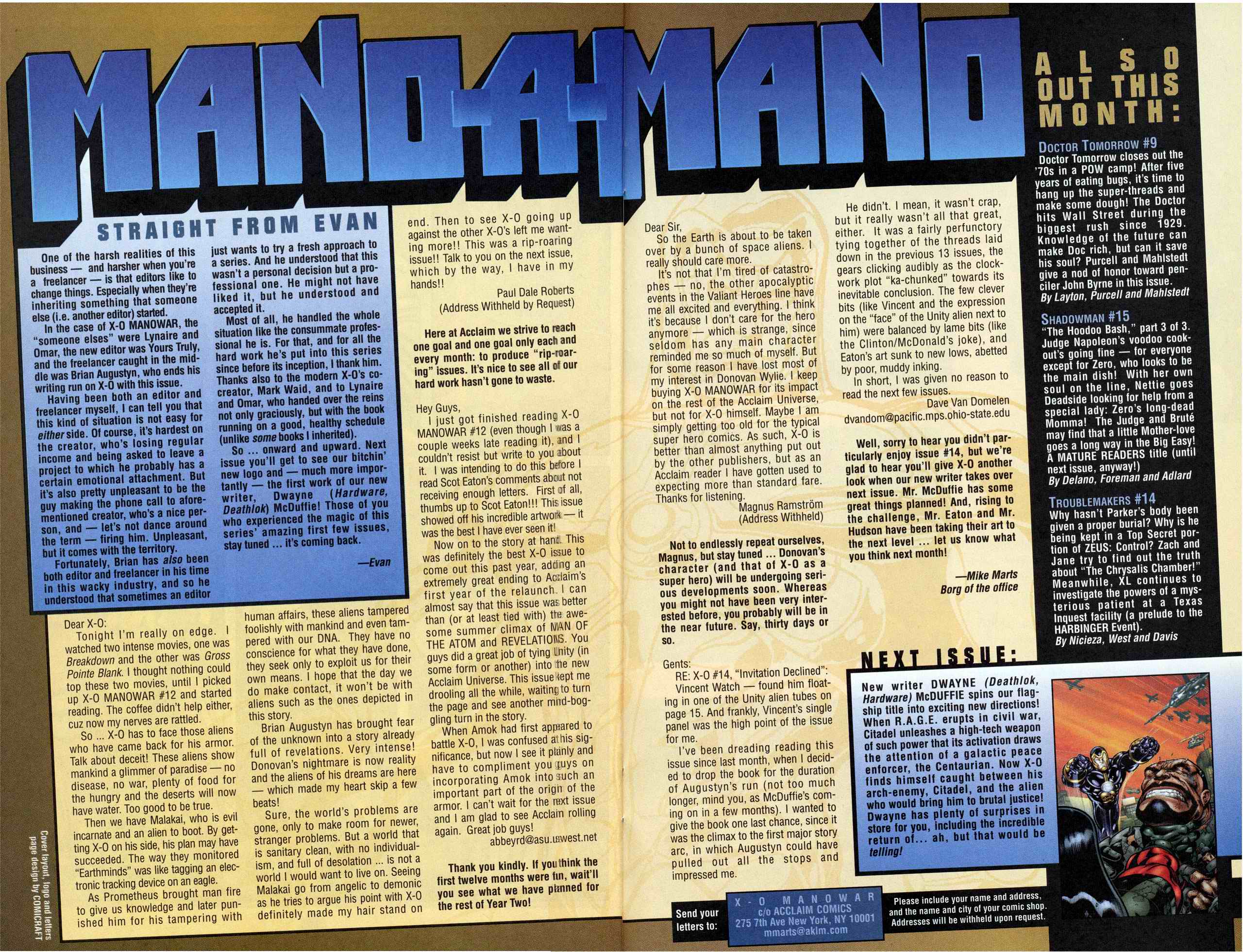 Read online X-O Manowar (1996) comic -  Issue #16 - 24