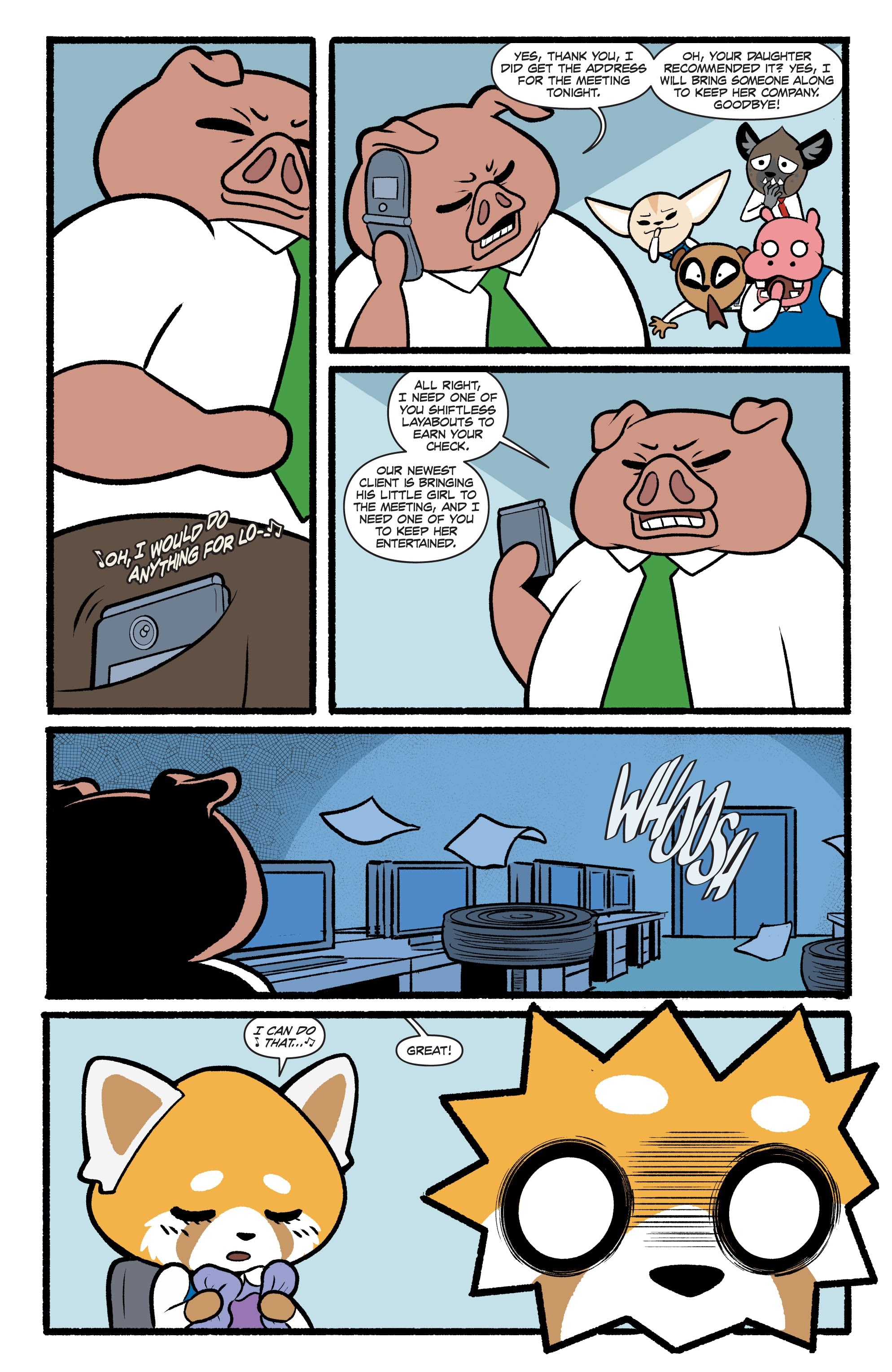 Read online Aggretsuko: Meet Her World comic -  Issue #3 - 7