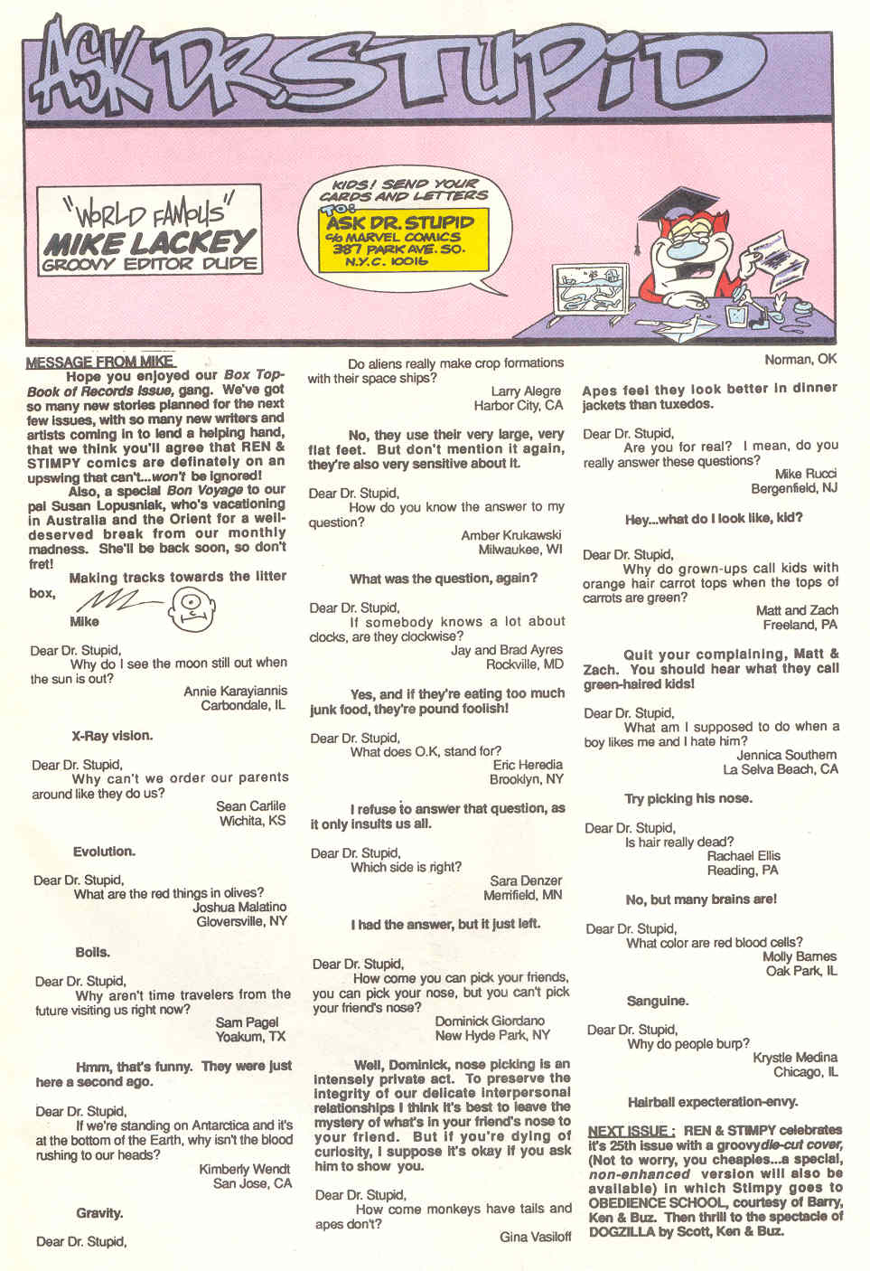 Read online The Ren & Stimpy Show comic -  Issue #24 - 24