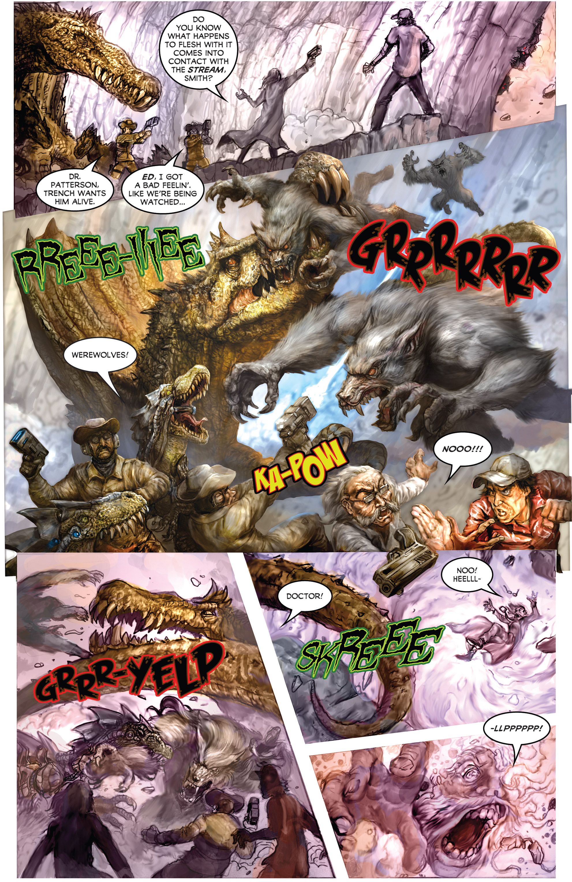 Read online American Mythology Dark: Werewolves vs Dinosaurs comic -  Issue #2 - 22