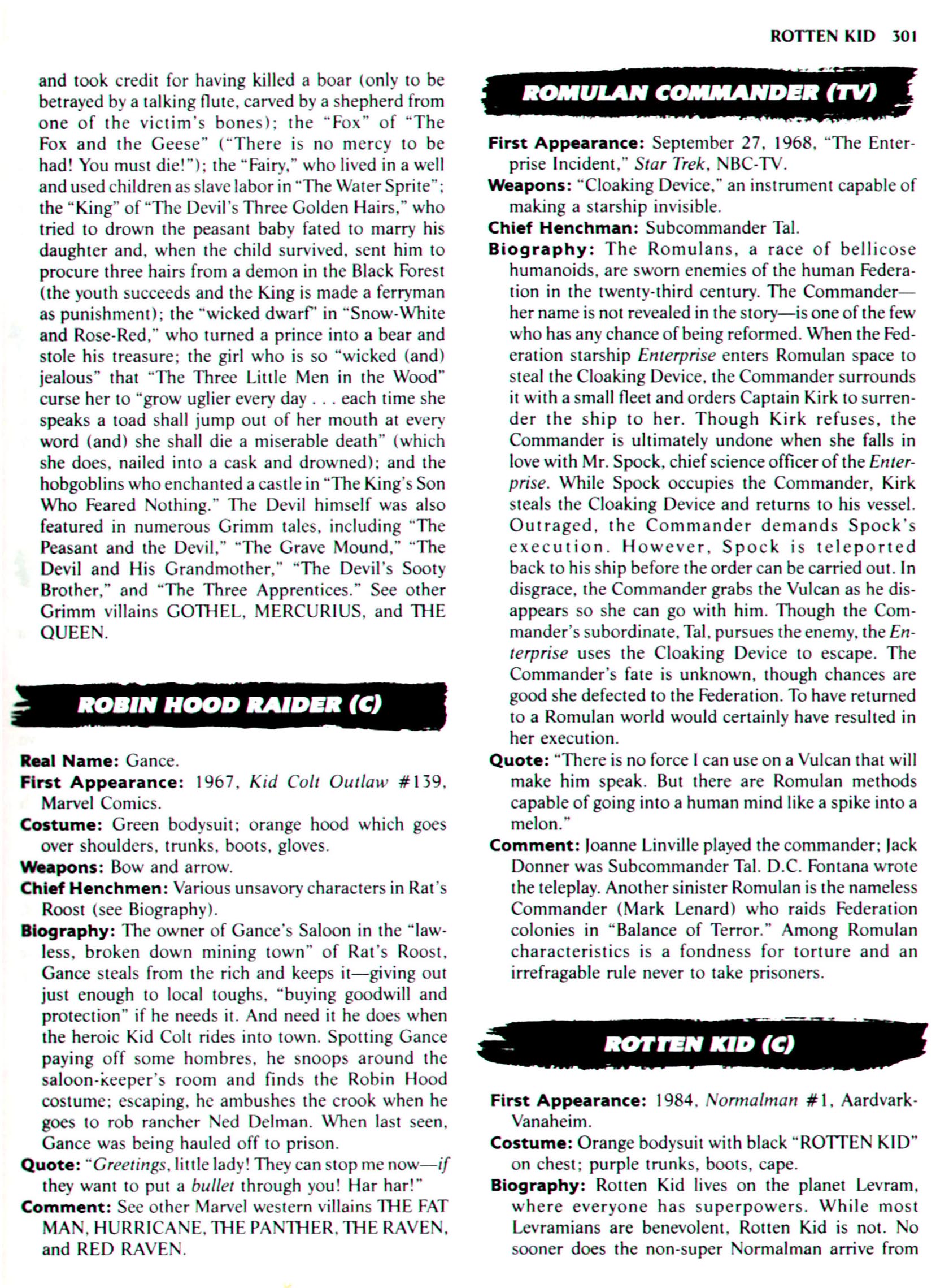 Read online The Encyclopedia of Super Villains comic -  Issue # TPB (Part 2) - 84