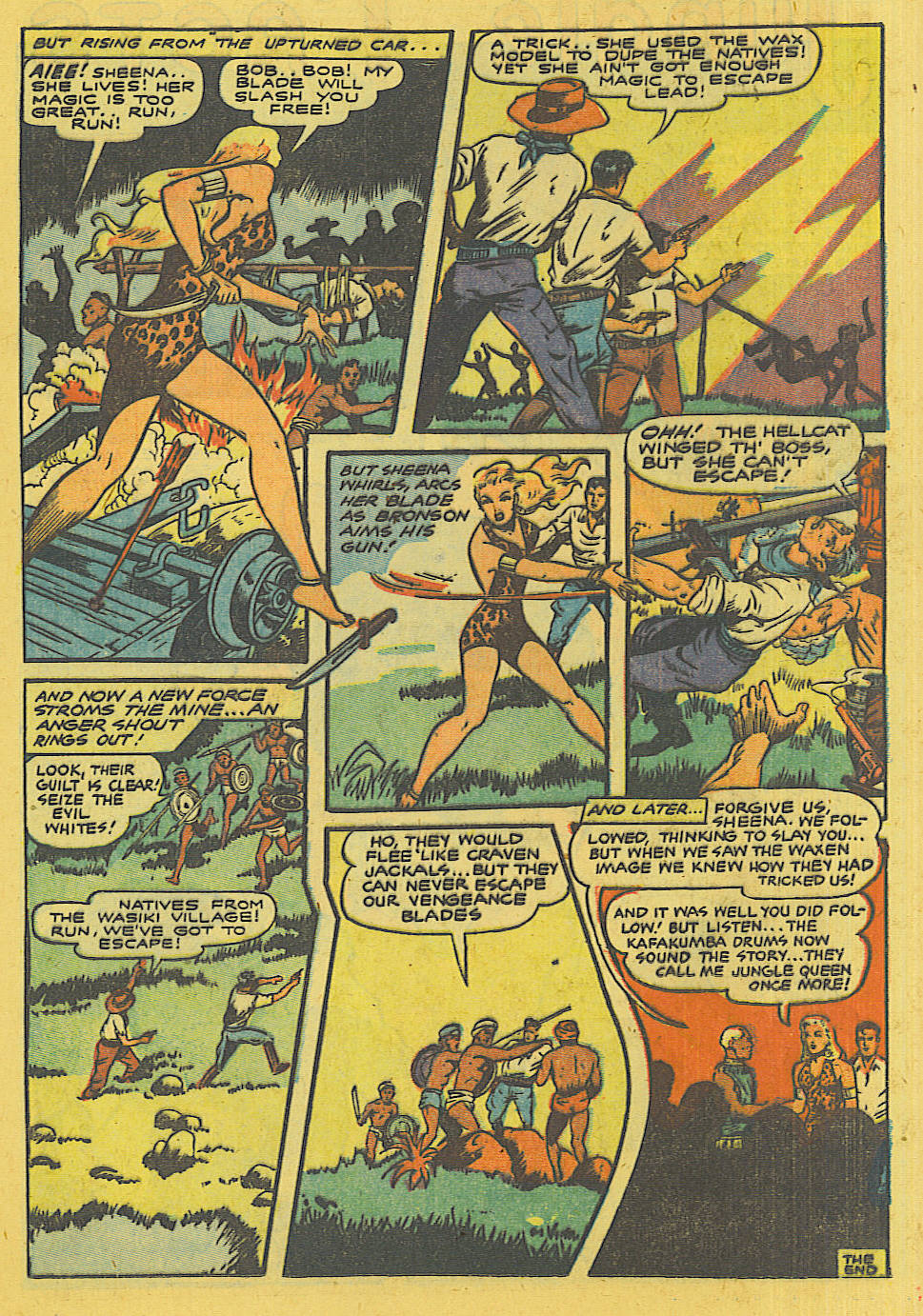Read online Sheena, Queen of the Jungle (1942) comic -  Issue #13 - 12