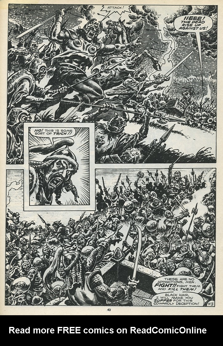 Read online The Savage Sword Of Conan comic -  Issue #173 - 45