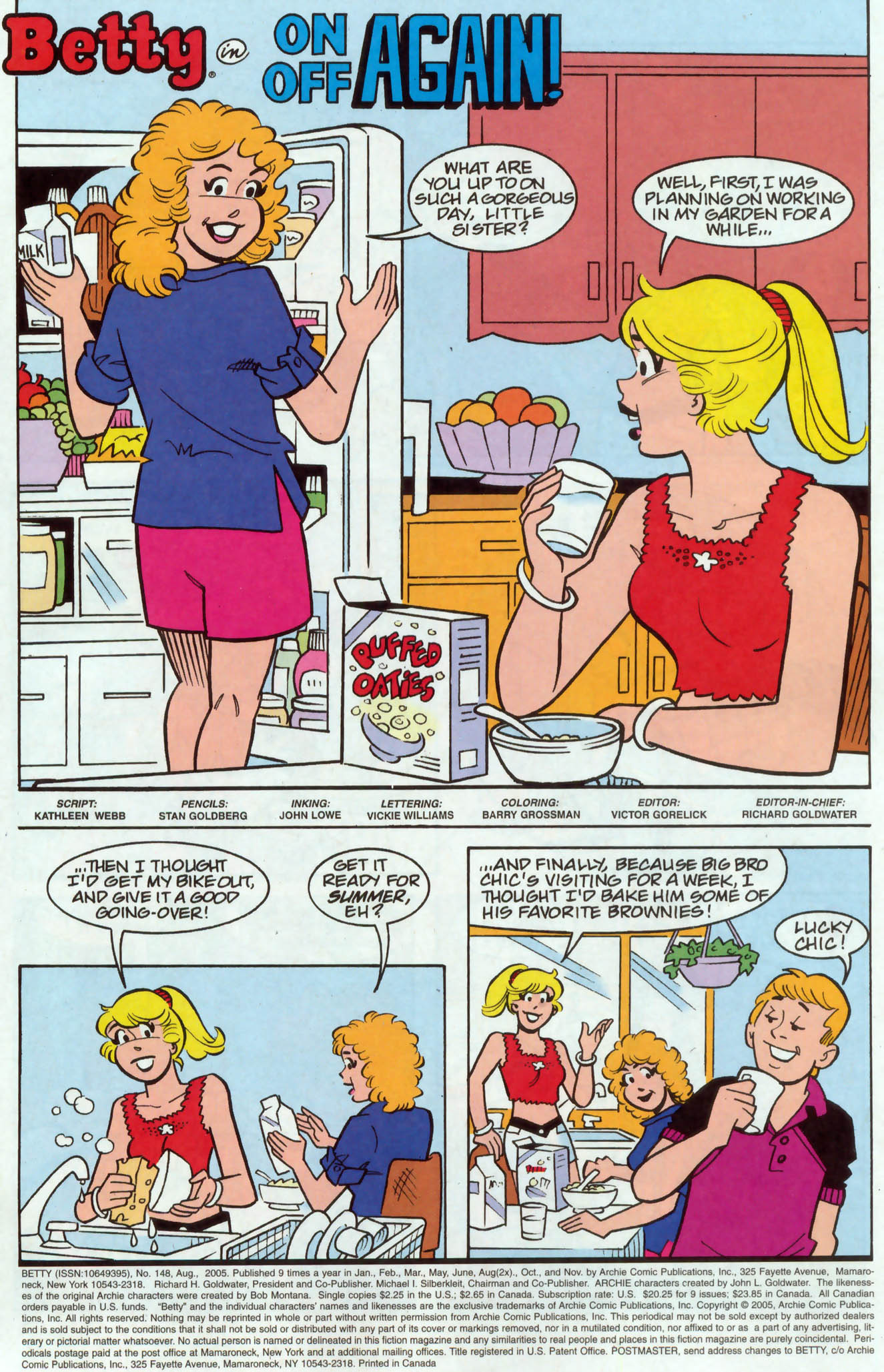 Read online Betty comic -  Issue #148 - 2