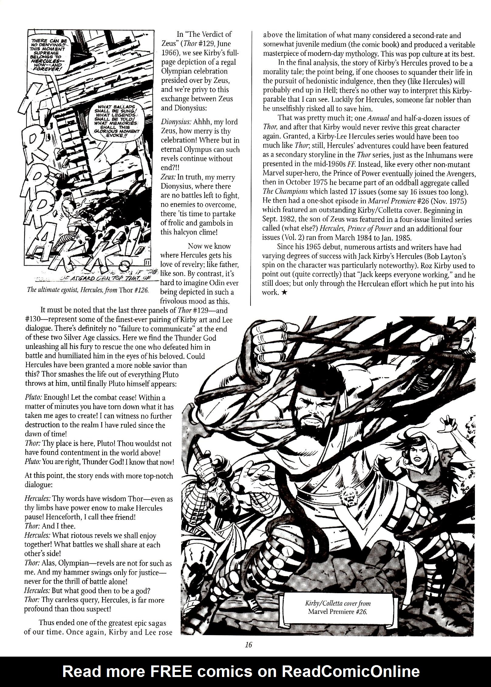 Read online The Jack Kirby Collector comic -  Issue #26 - 16