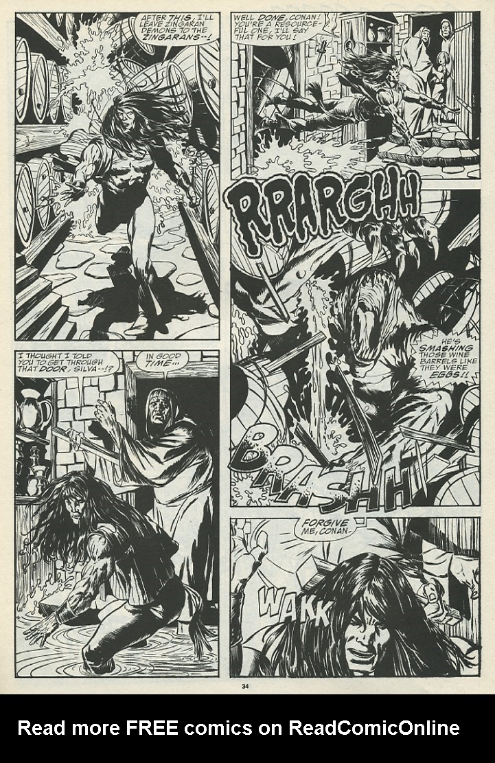 Read online The Savage Sword Of Conan comic -  Issue #185 - 36