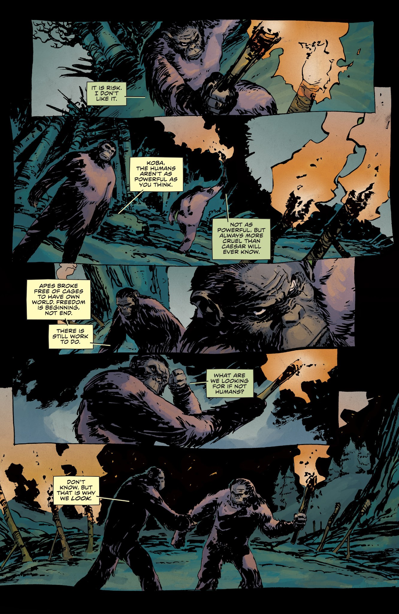 Read online Dawn of the Planet of the Apes comic -  Issue # TPB - 19