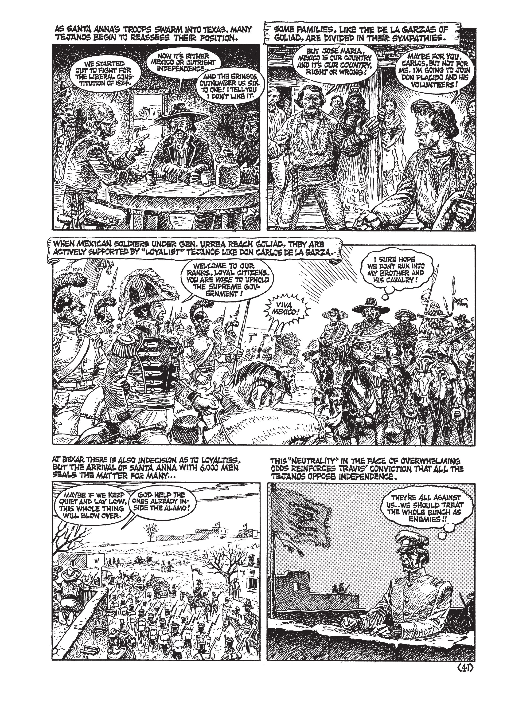 Read online Jack Jackson's American History: Los Tejanos and Lost Cause comic -  Issue # TPB (Part 1) - 45