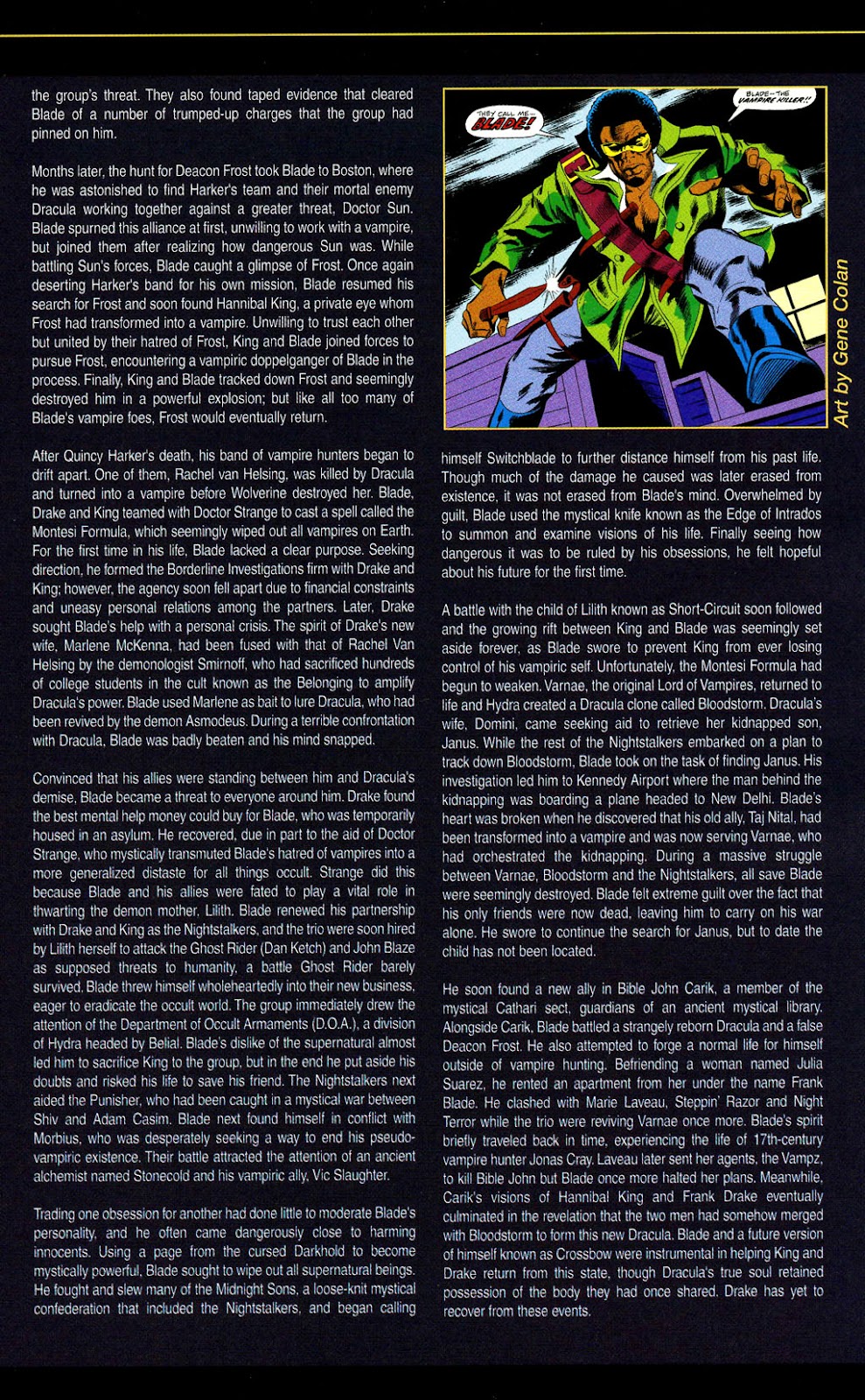 The Official Handbook of the Marvel Universe: Marvel Knights issue Full - Page 7