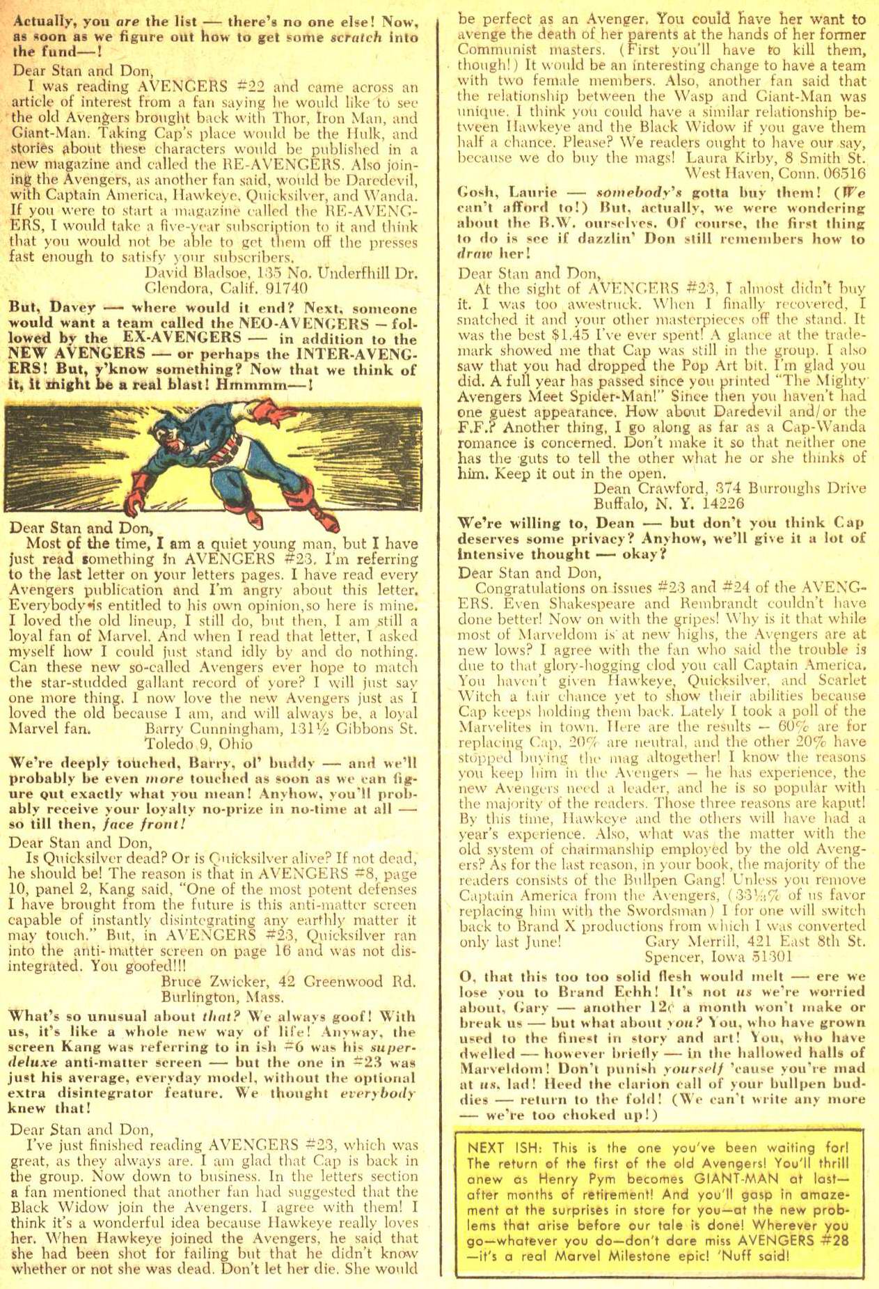 Read online The Avengers (1963) comic -  Issue #27 - 25