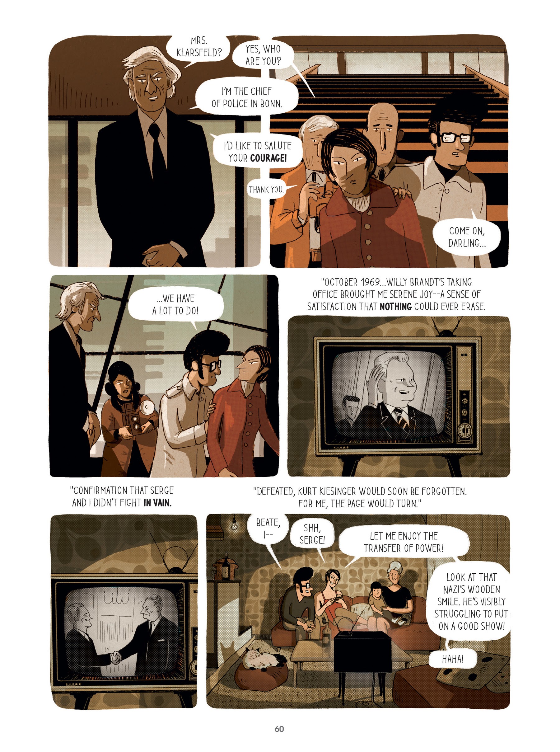 Read online For Justice: The Serge & Beate Klarsfeld Story comic -  Issue # TPB (Part 1) - 60