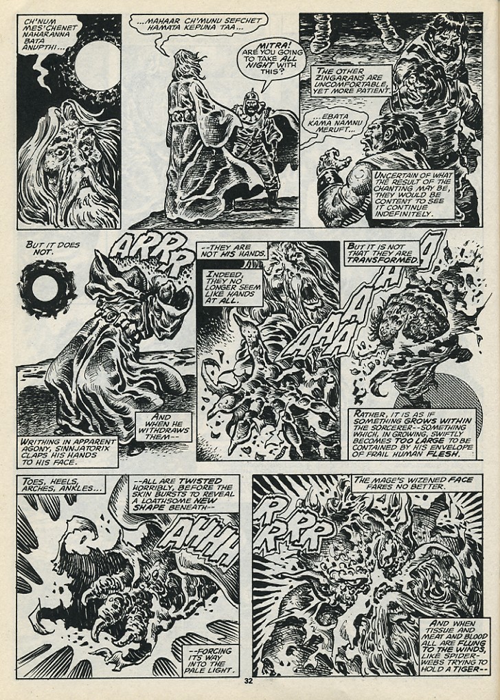 Read online The Savage Sword Of Conan comic -  Issue #199 - 34