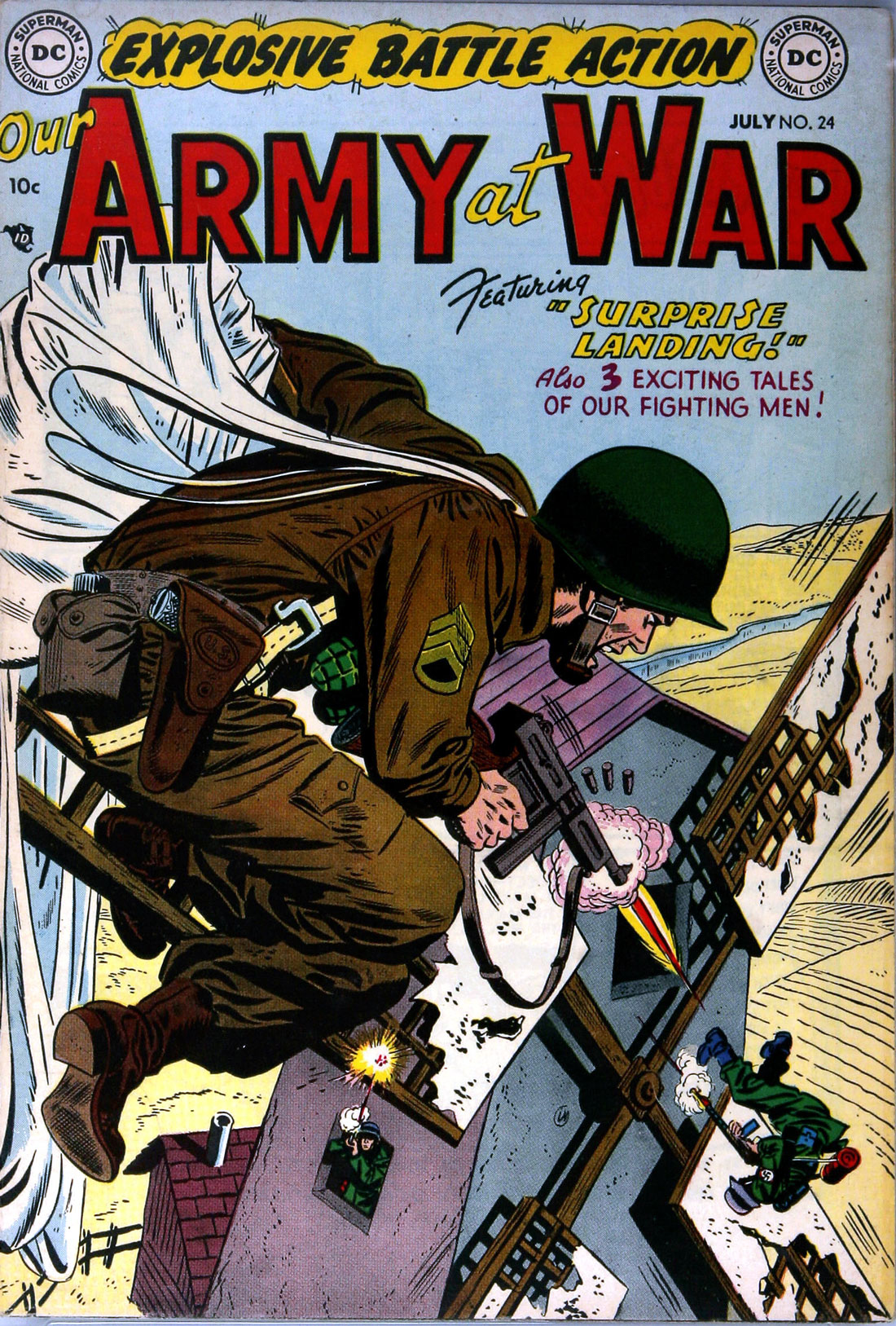 Read online Our Army at War (1952) comic -  Issue #24 - 1