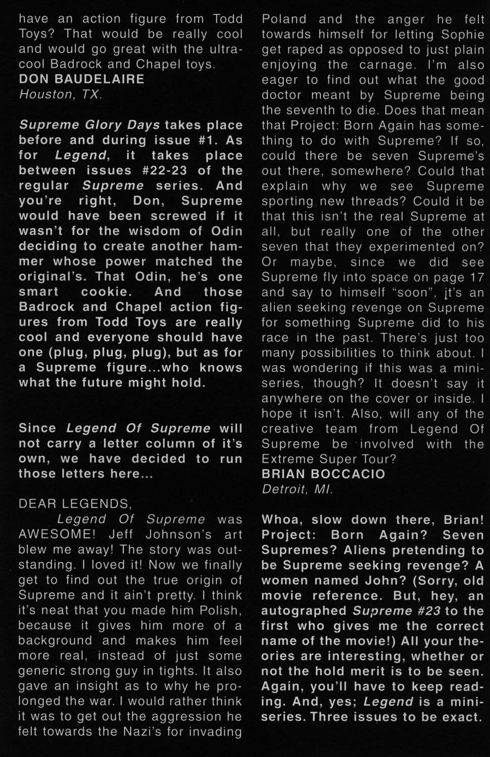 Read online Supreme (1992) comic -  Issue #22 - 27