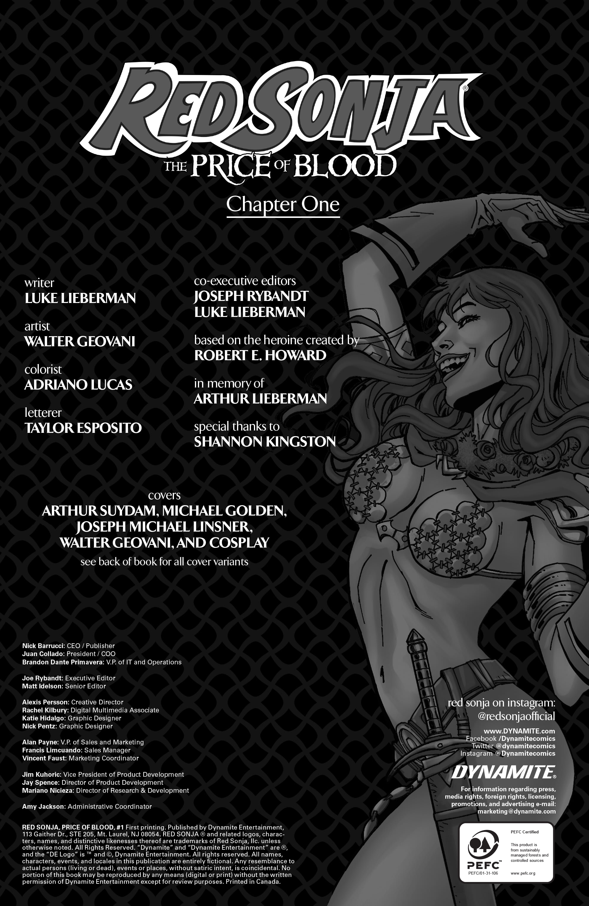 Read online Red Sonja: The Price of Blood comic -  Issue #1 - 6