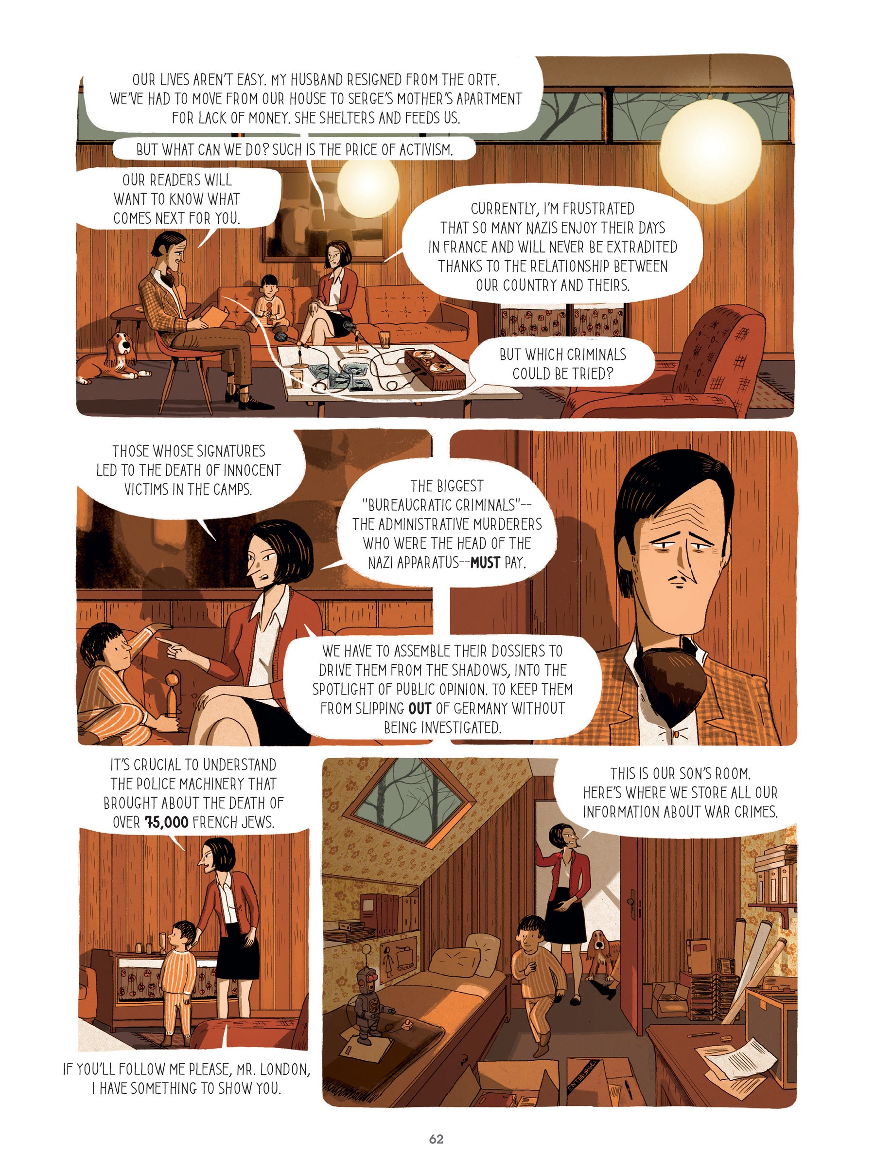 Read online For Justice: The Serge & Beate Klarsfeld Story comic -  Issue # TPB (Part 1) - 62