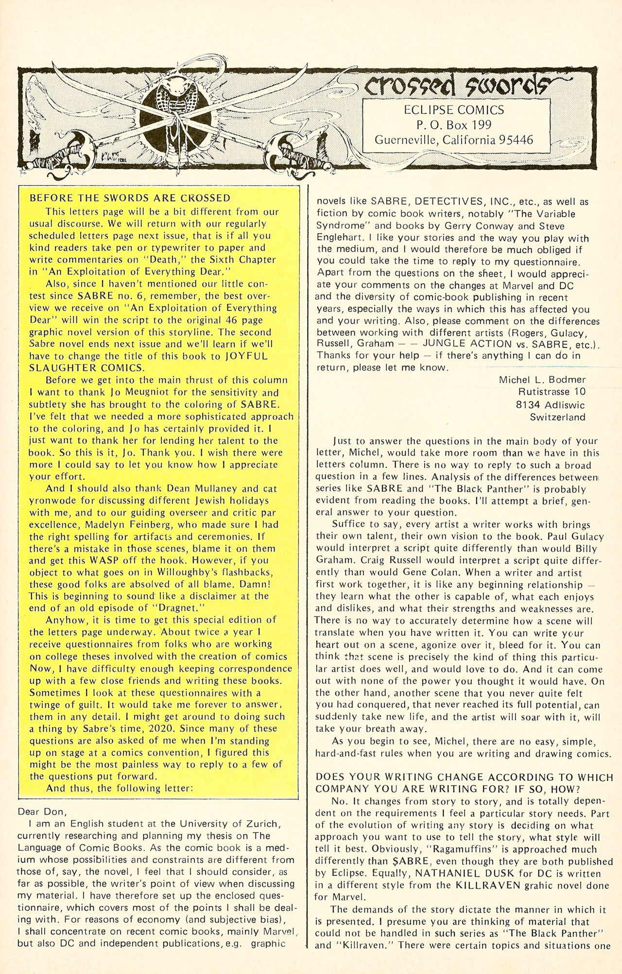 Read online Sabre comic -  Issue #8 - 23