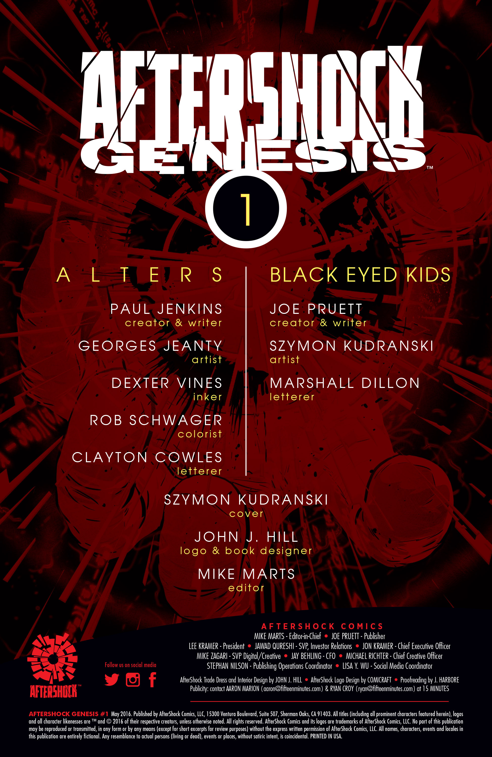 Read online Aftershock Genesis comic -  Issue #1 - 2