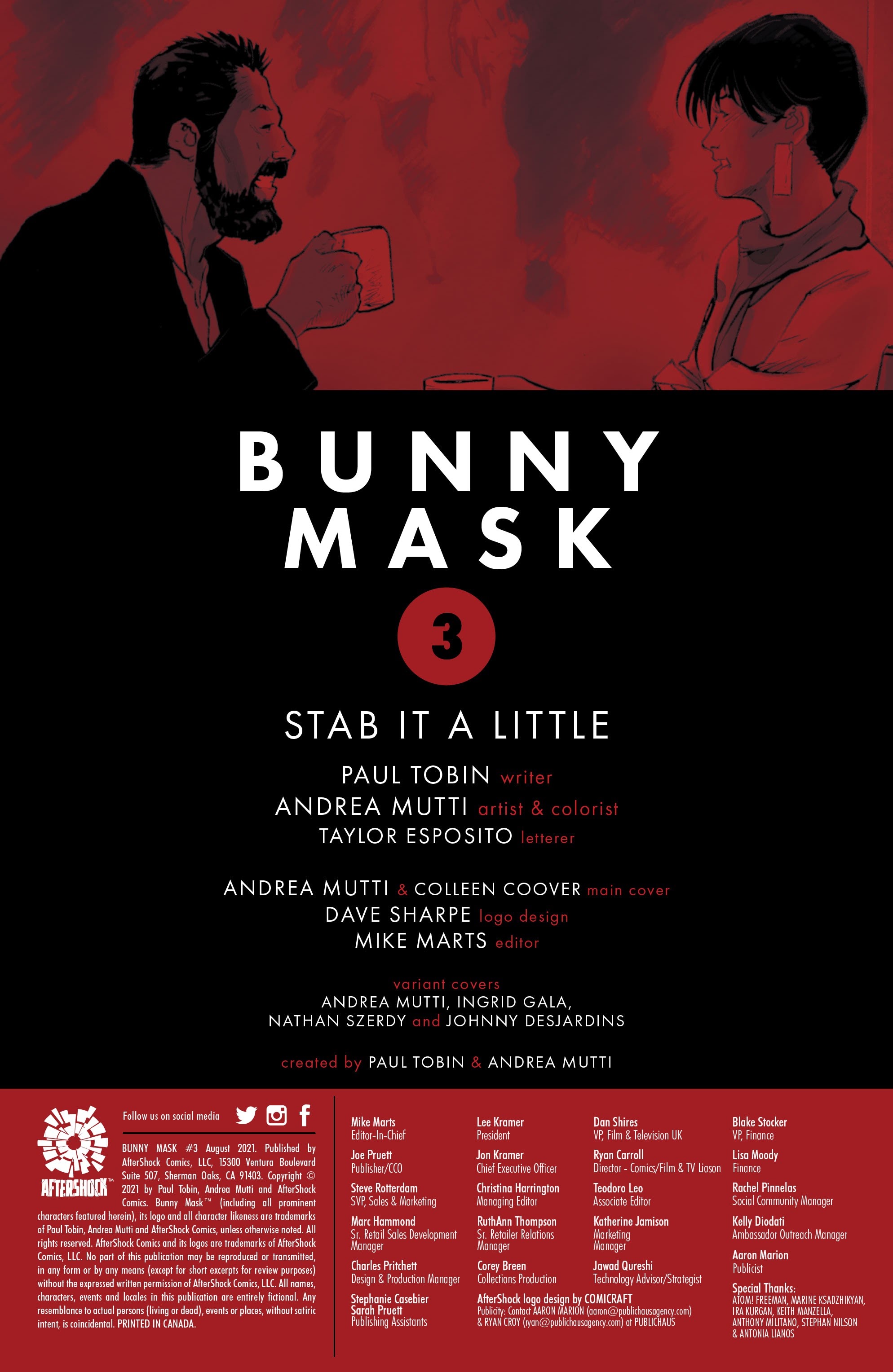 Read online Bunny Mask comic -  Issue #3 - 2
