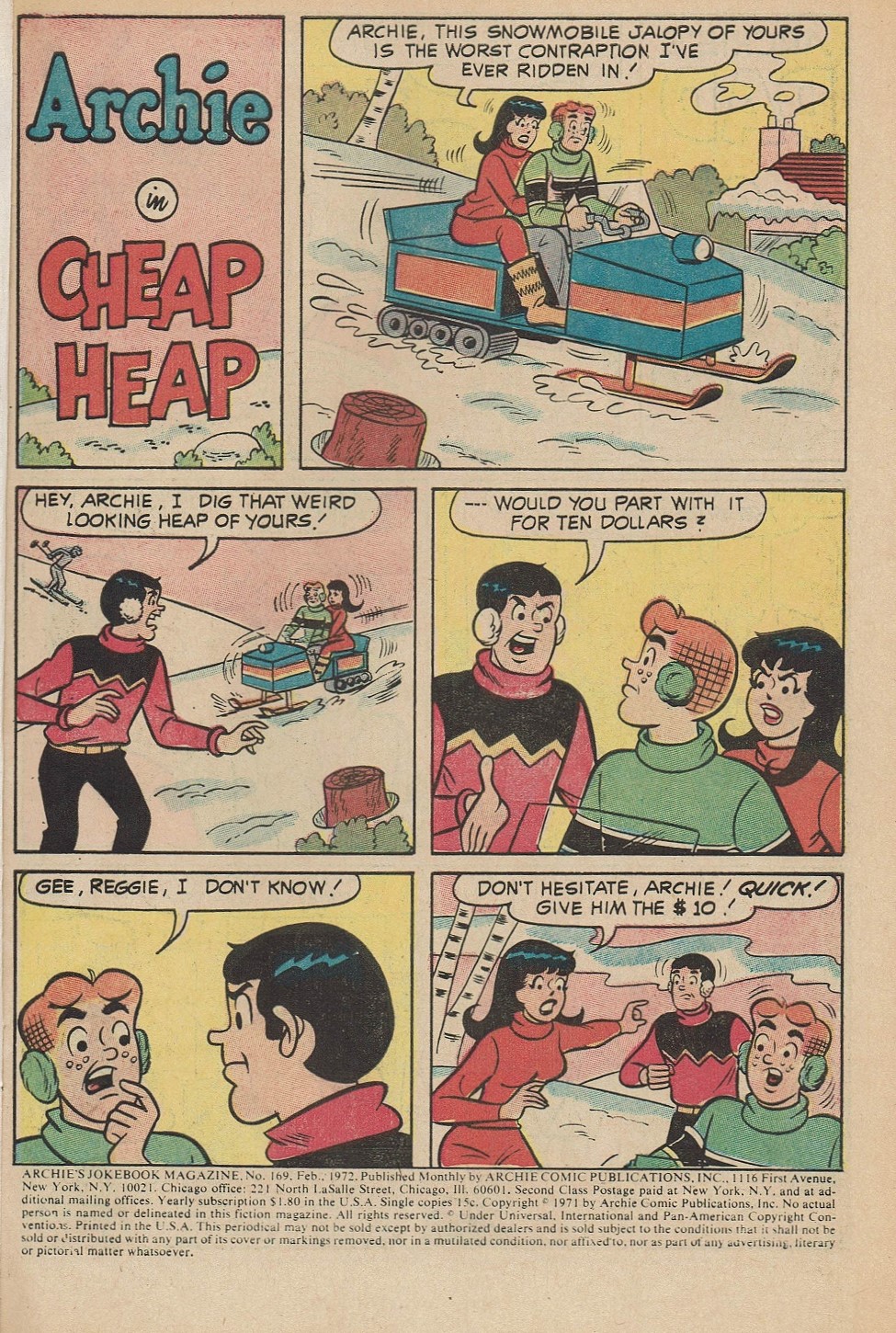 Read online Archie's Joke Book Magazine comic -  Issue #169 - 3