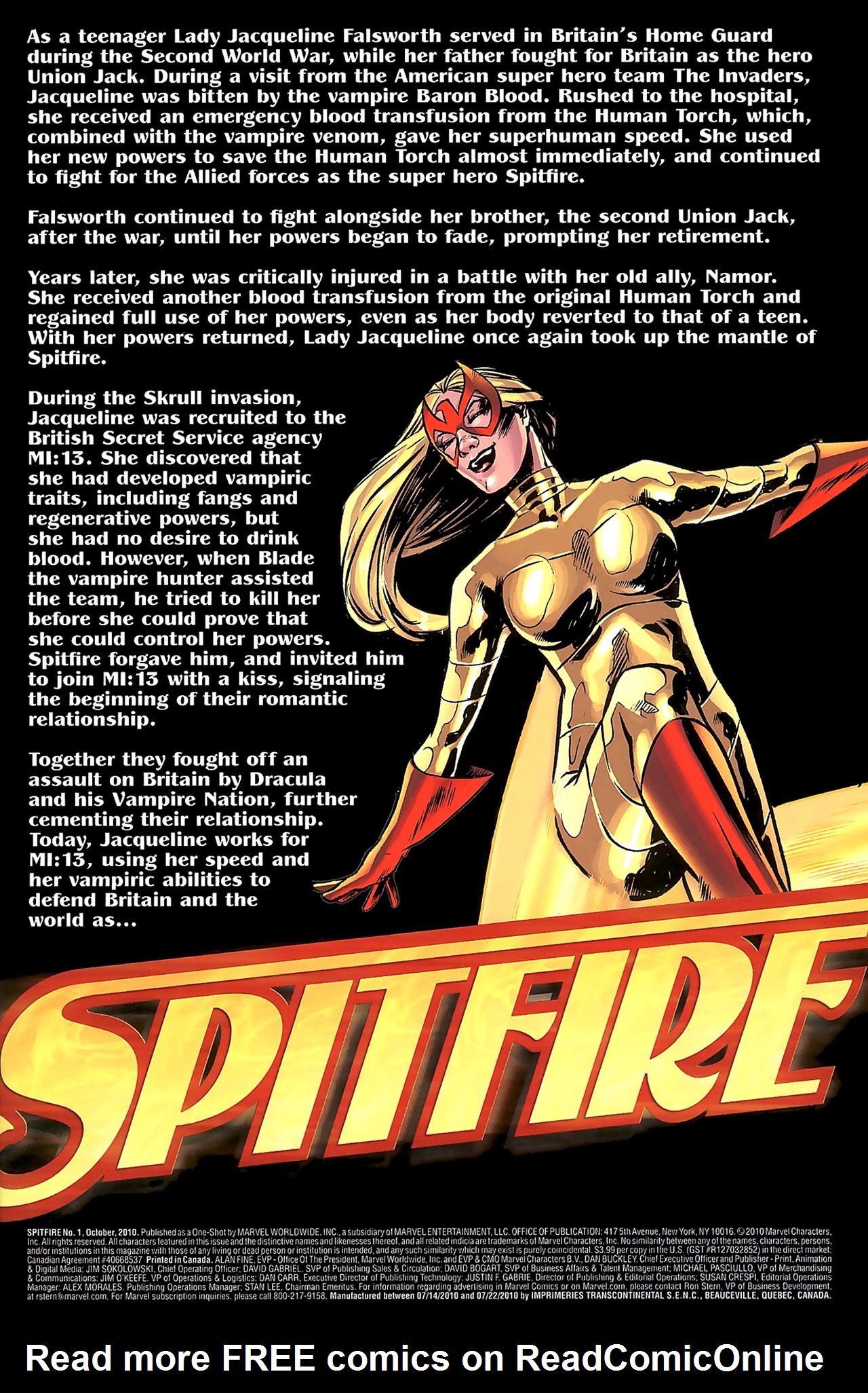 Read online Spitfire comic -  Issue # Full - 2