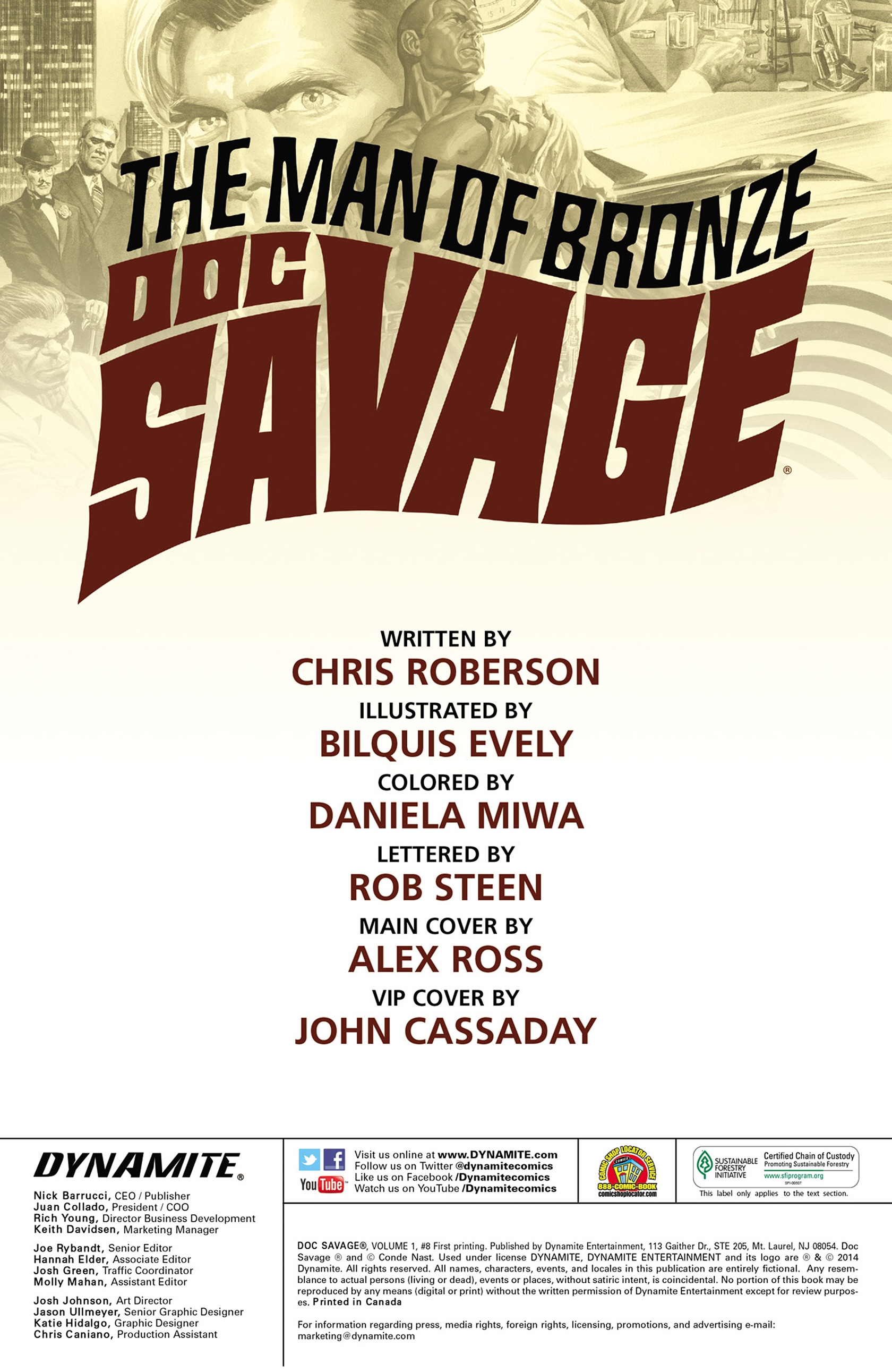 Read online Doc Savage (2013) comic -  Issue #8 - 2