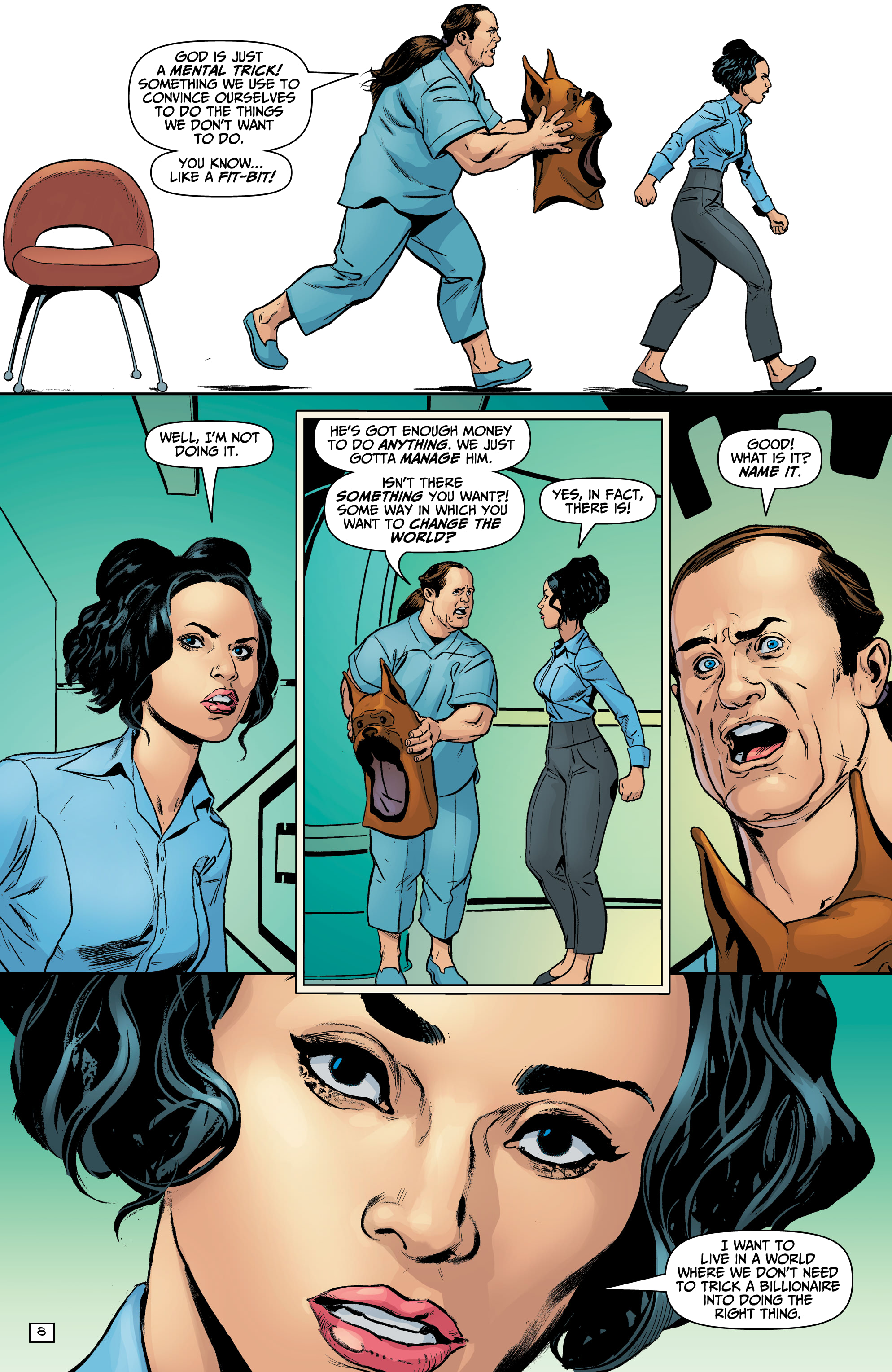 Read online Billionaire Island: Cult of Dogs comic -  Issue #6 - 10