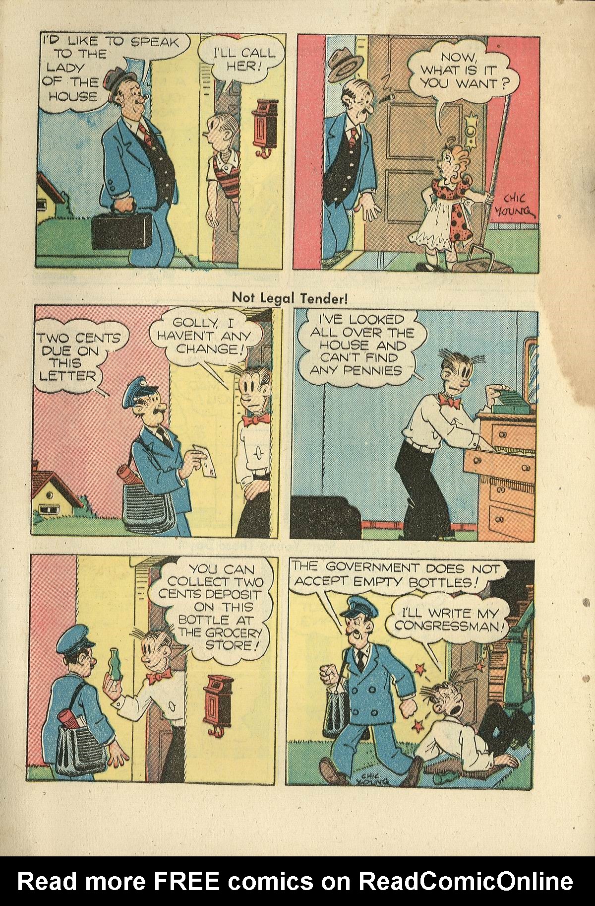 Read online Blondie Comics (1947) comic -  Issue #12 - 28