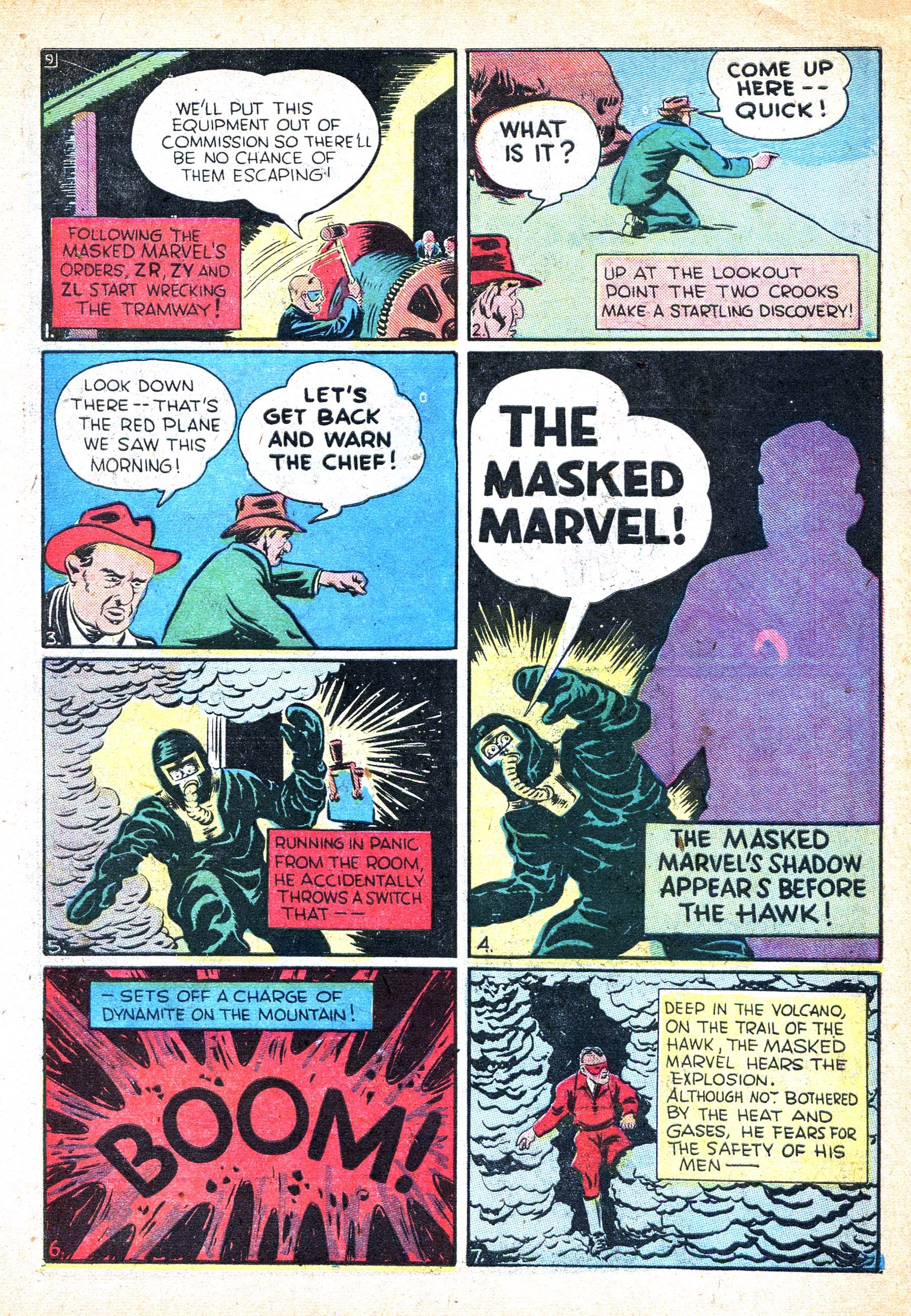 Read online Masked Marvel comic -  Issue #1 - 21