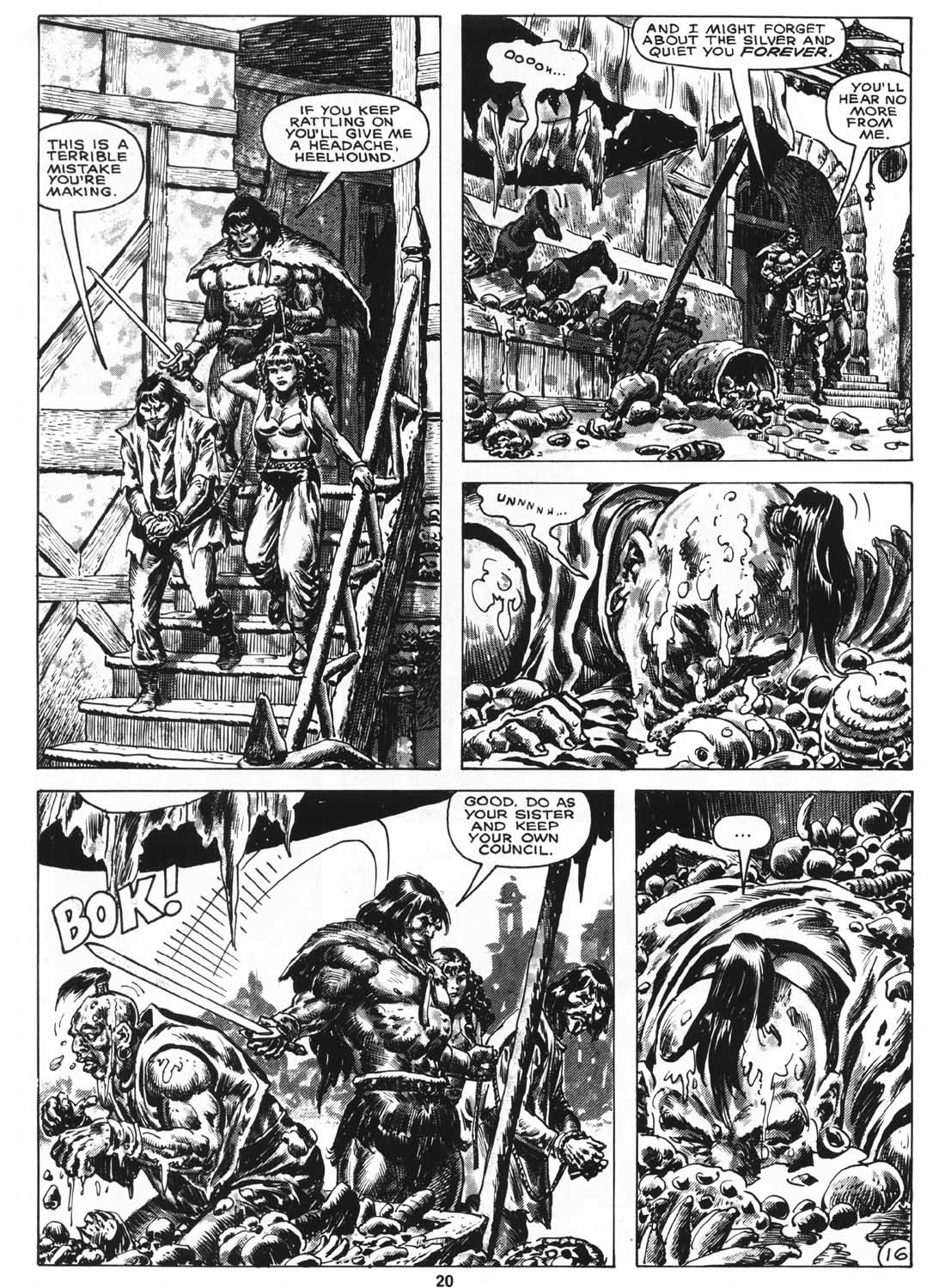Read online The Savage Sword Of Conan comic -  Issue #158 - 22