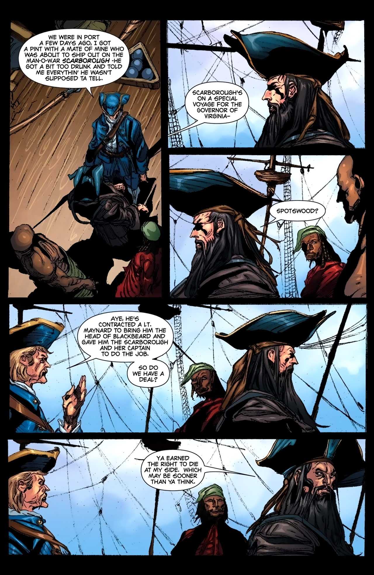 Read online Blackbeard: Legend of the Pyrate King comic -  Issue #6 - 6