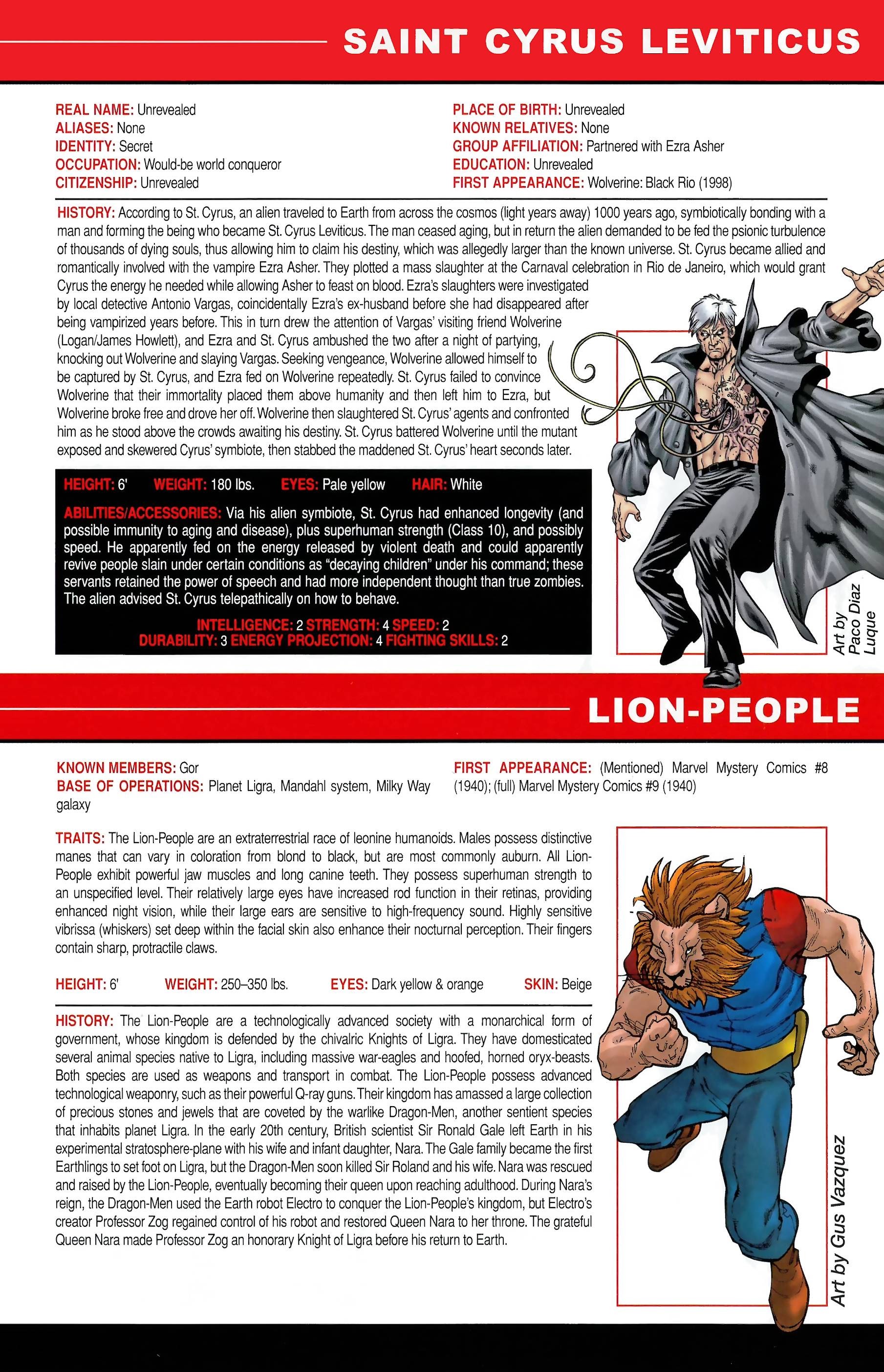 Read online Official Handbook of the Marvel Universe A to Z comic -  Issue # TPB 14 (Part 2) - 121